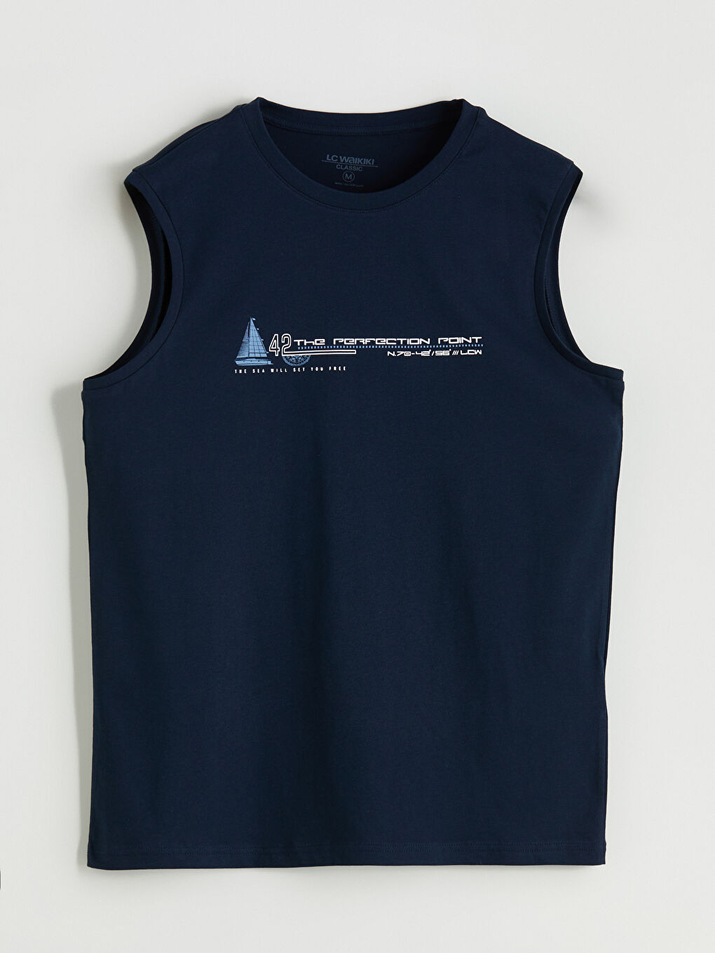 LCWAIKIKI Classic Crew Neck Printed Men's Sleeveless T-Shirt -S5QL03Z8-DWP