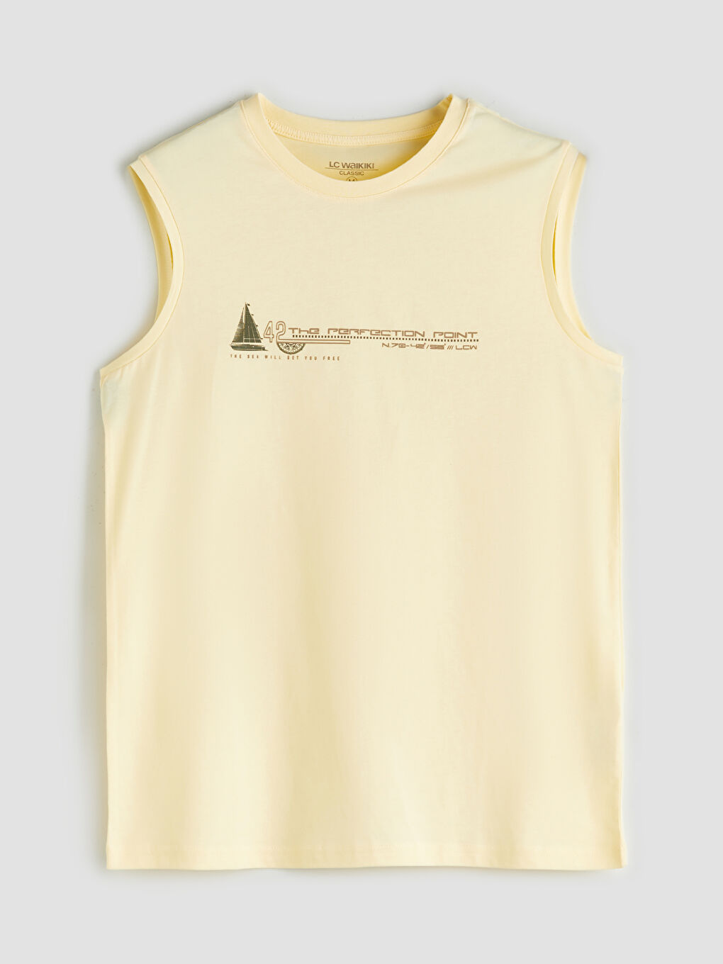 LCWAIKIKI Classic Crew Neck Printed Men's Sleeveless T-Shirt -S5QL03Z8-FDS