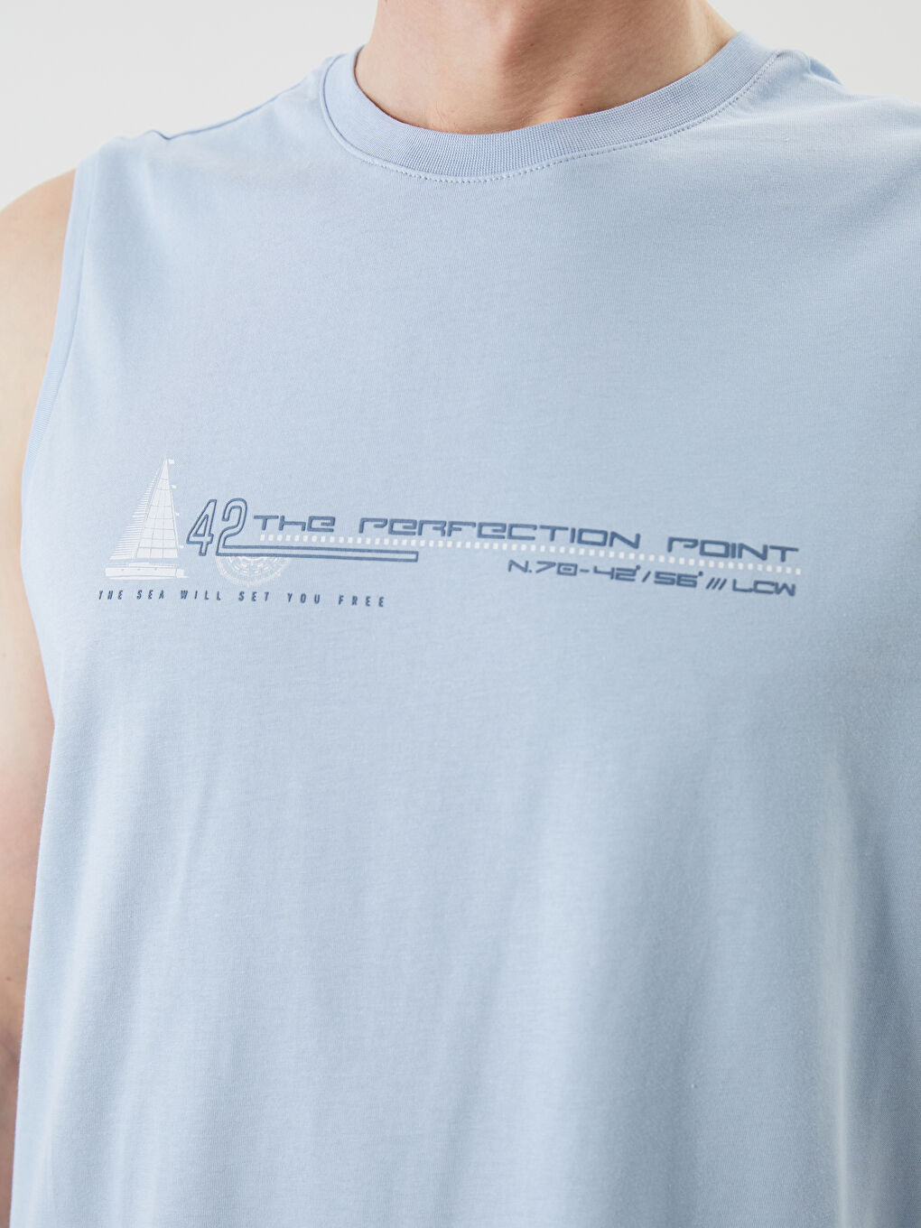 LCWAIKIKI Classic Crew Neck Printed Men's Sleeveless T-Shirt -S5QL03Z8-SXR