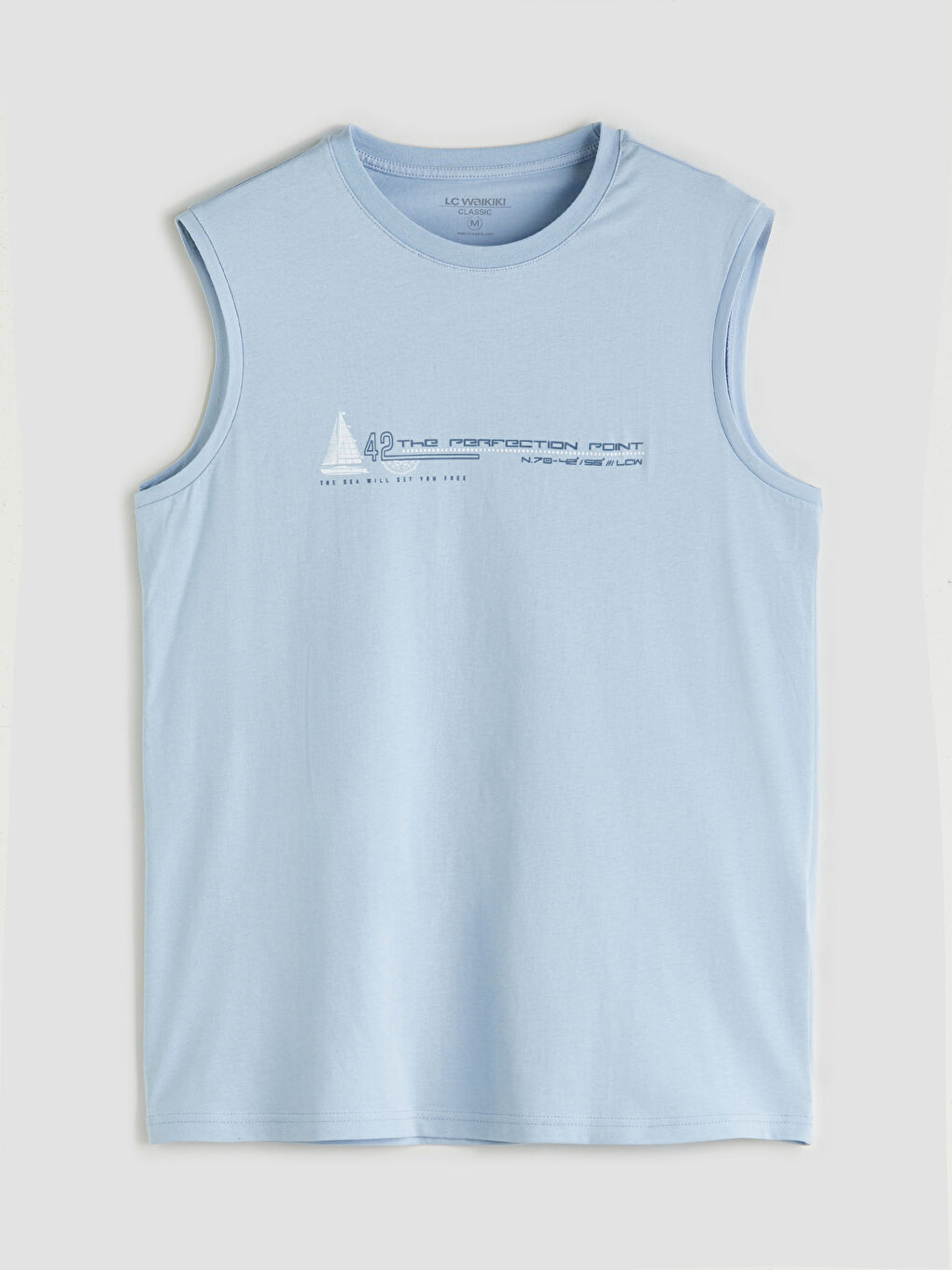 LCWAIKIKI Classic Crew Neck Printed Men's Sleeveless T-Shirt -S5QL03Z8-SXR