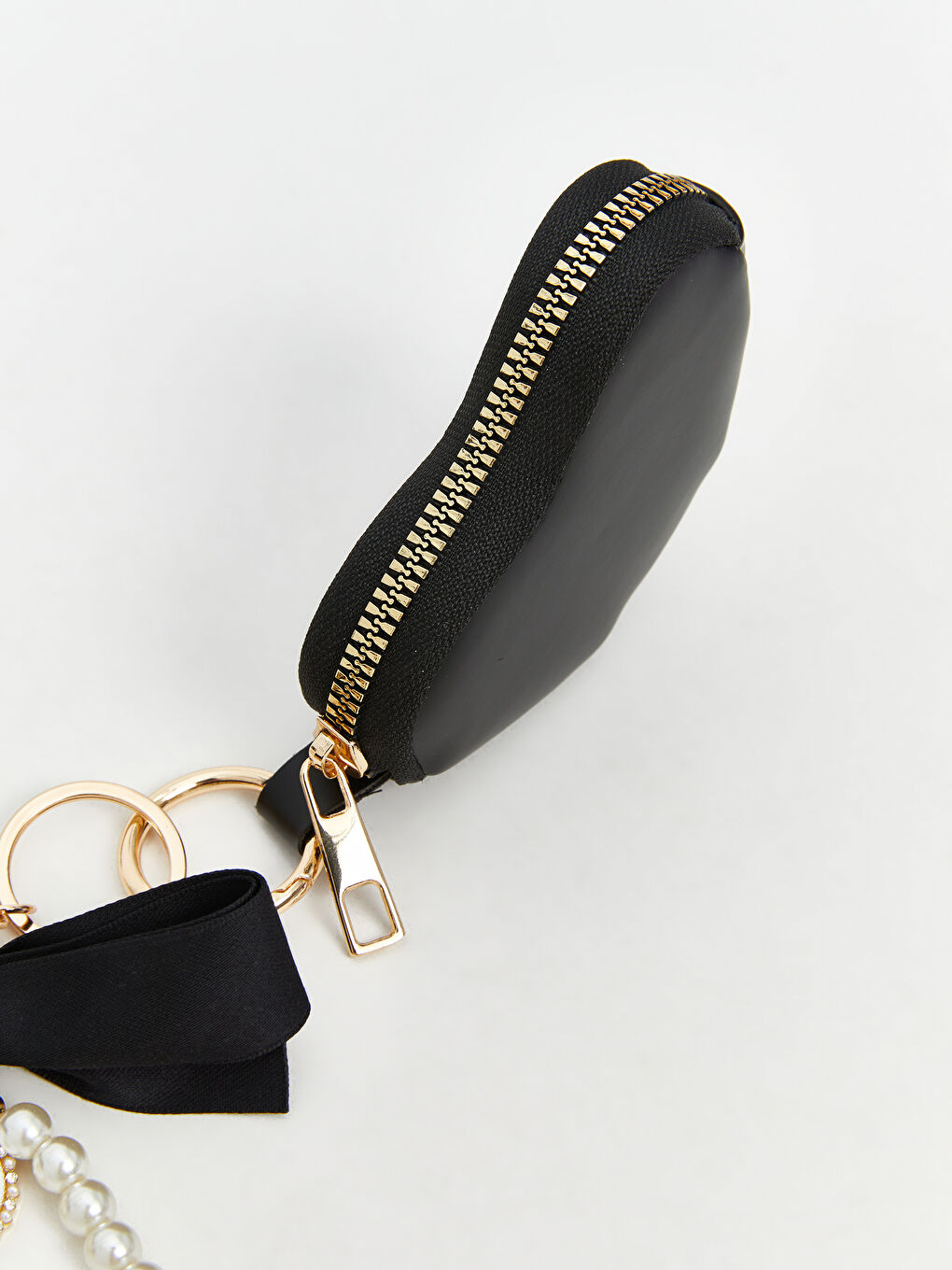 Kalp Desenli Taşlı Kadın Anahtarlık-1