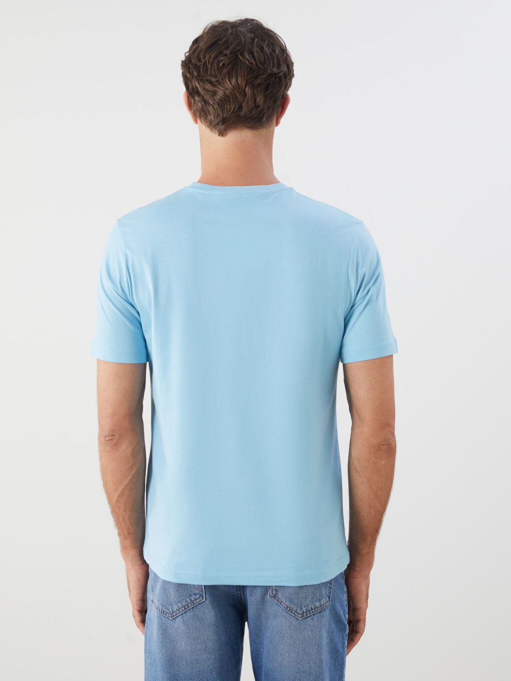 LCWAIKIKI Classic Crew Neck Printed Jersey Men's T-Shirt -S5QL08Z8-FGR