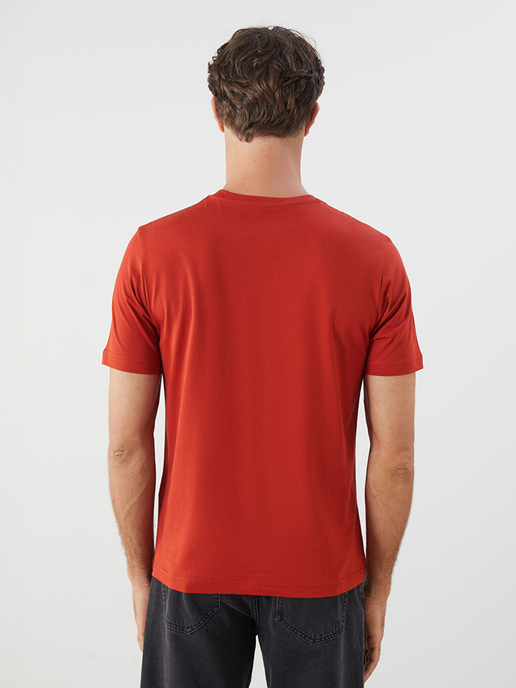 LCWAIKIKI Classic Crew Neck Printed Jersey Men's T-Shirt -S5QL08Z8-GXS