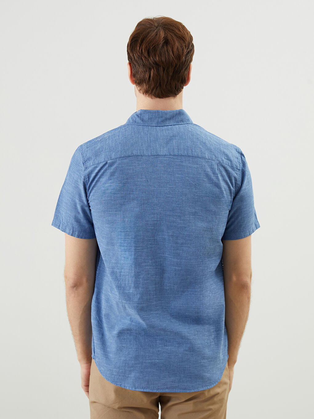 Regular Fit Linen Blend Men's Shirt	
-7