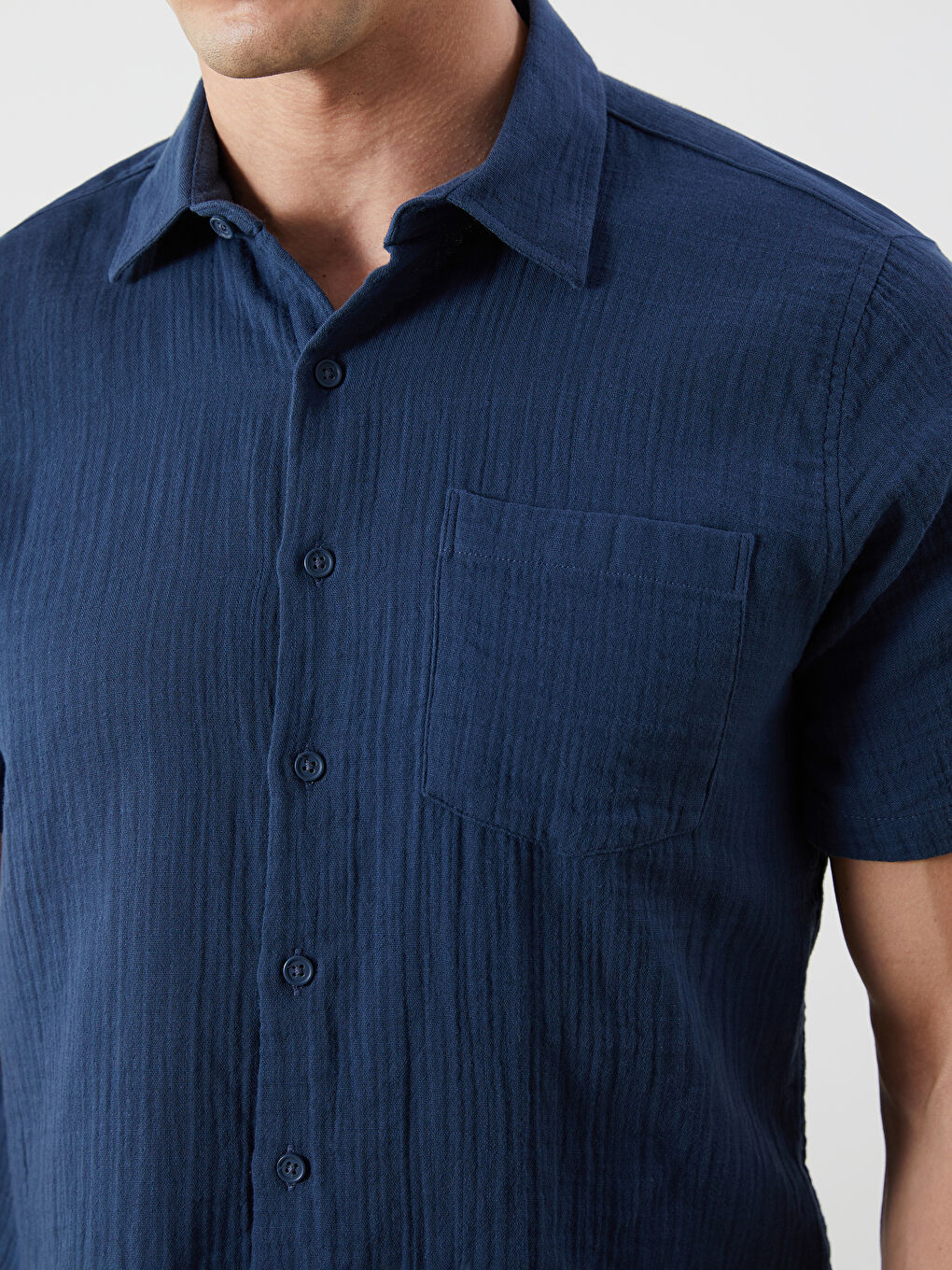 LCWAIKIKI Classic Regular Fit Short Sleeve Men's Shirt -S5QL13Z8-JT1