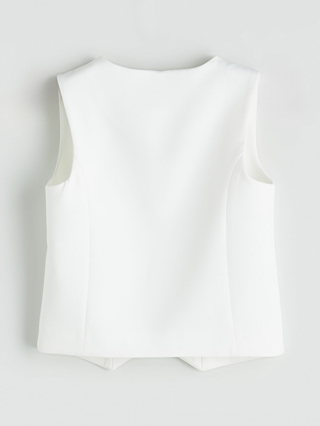V Neck Girls' Classic Vest-2