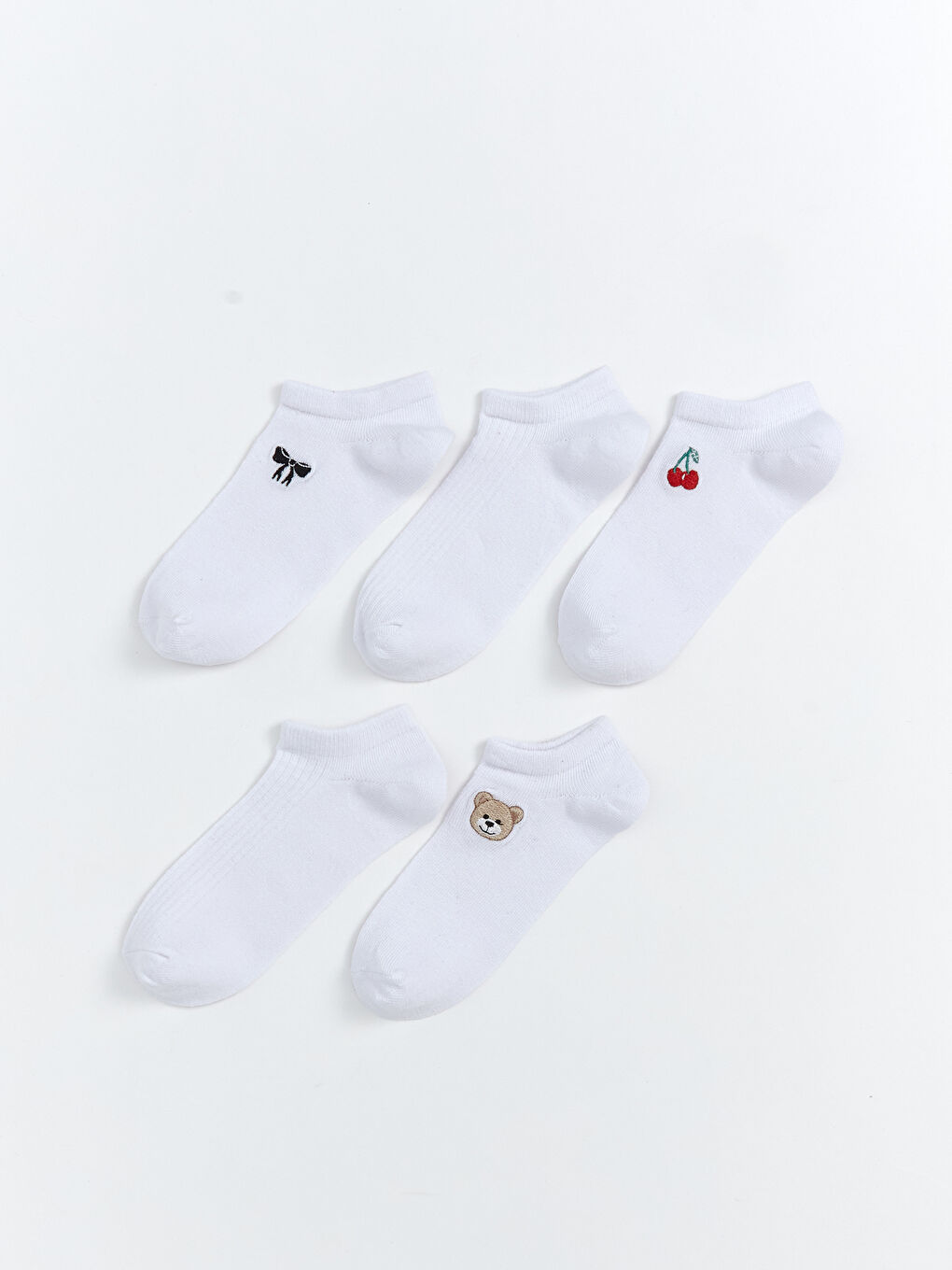 Girls Trainer Socks 5 Pack -S5QL57Z4-JYX
