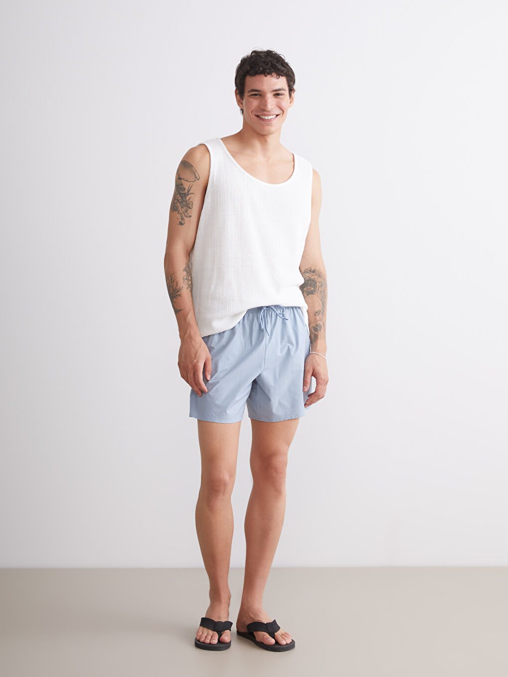 LCW SWIMWEAR Short Length Men's Swimming Shorts -S5QL67Z8-GP0