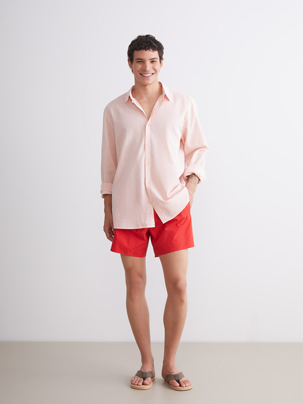 LCW SWIMWEAR Short Length Men's Swimming Shorts -S5QL67Z8-HMW