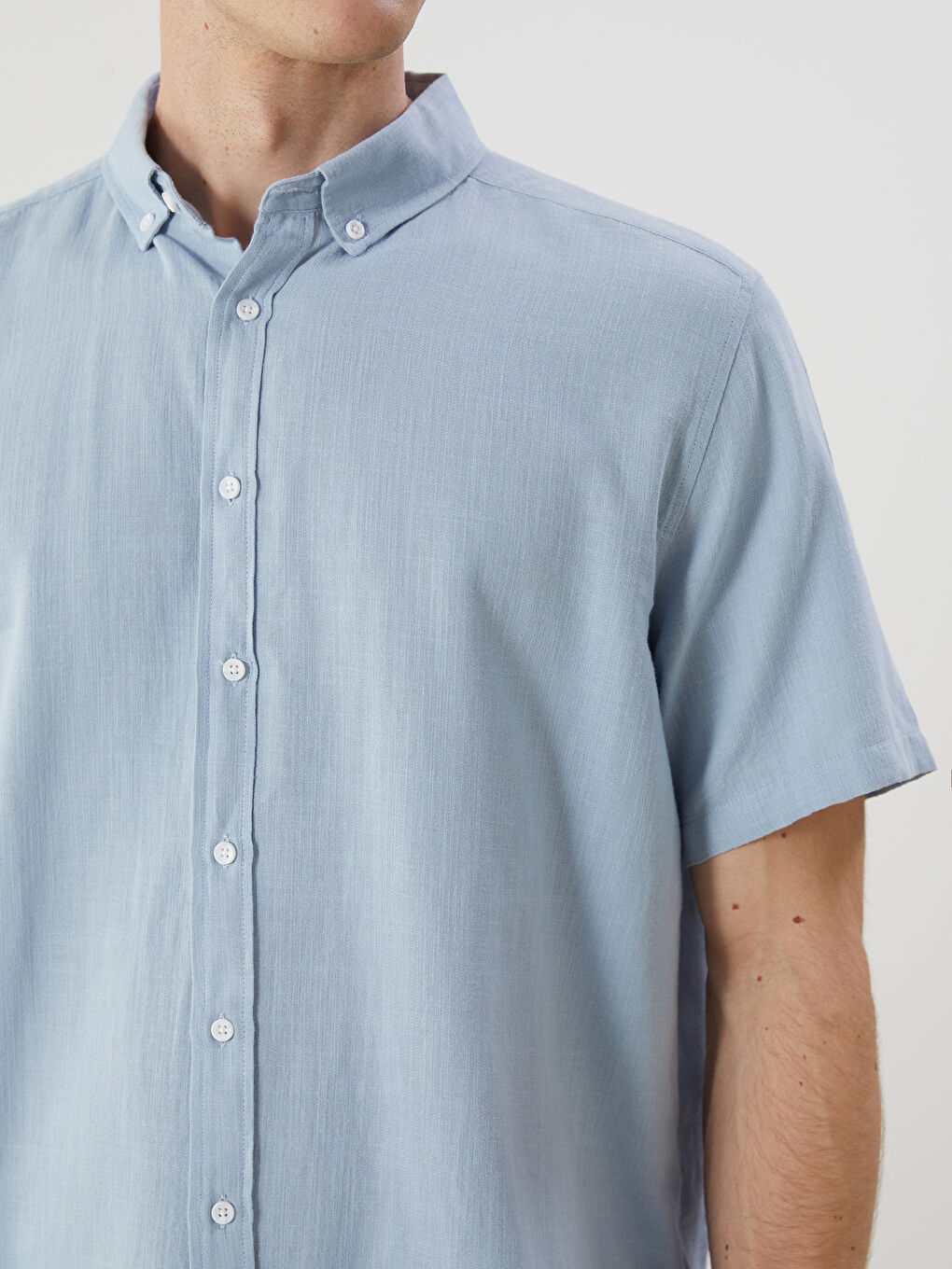 Regular Fit Short Sleeve Men's Shirt -S5QL76Z8-P2V
