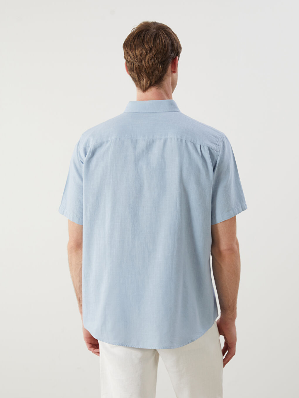 Regular Fit Short Sleeve Men's Shirt -S5QL76Z8-P2V