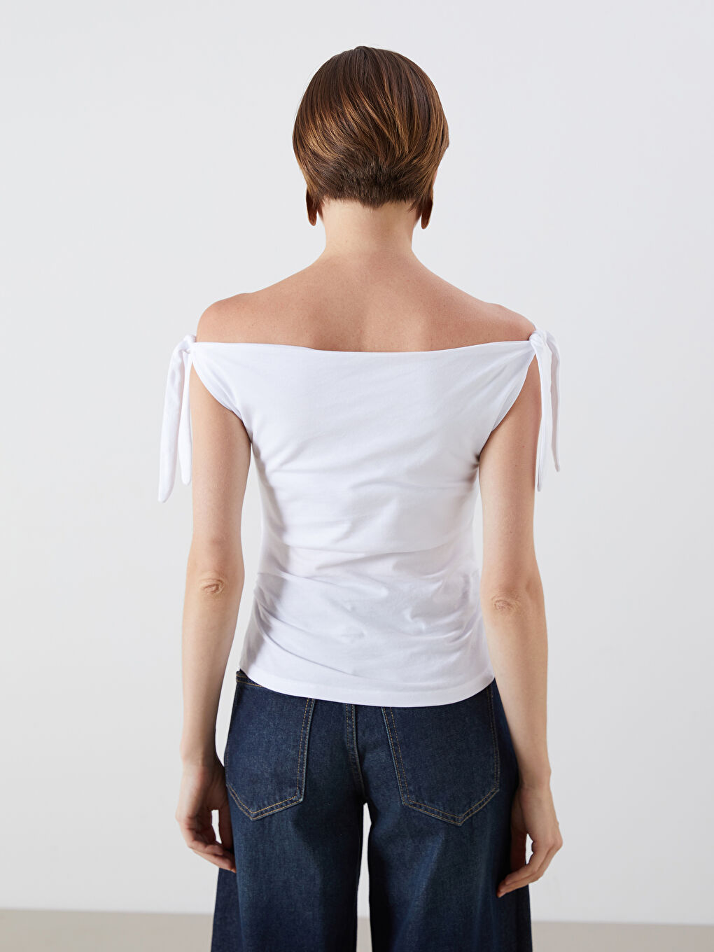 Bluza sa naboranim dekolteom-3