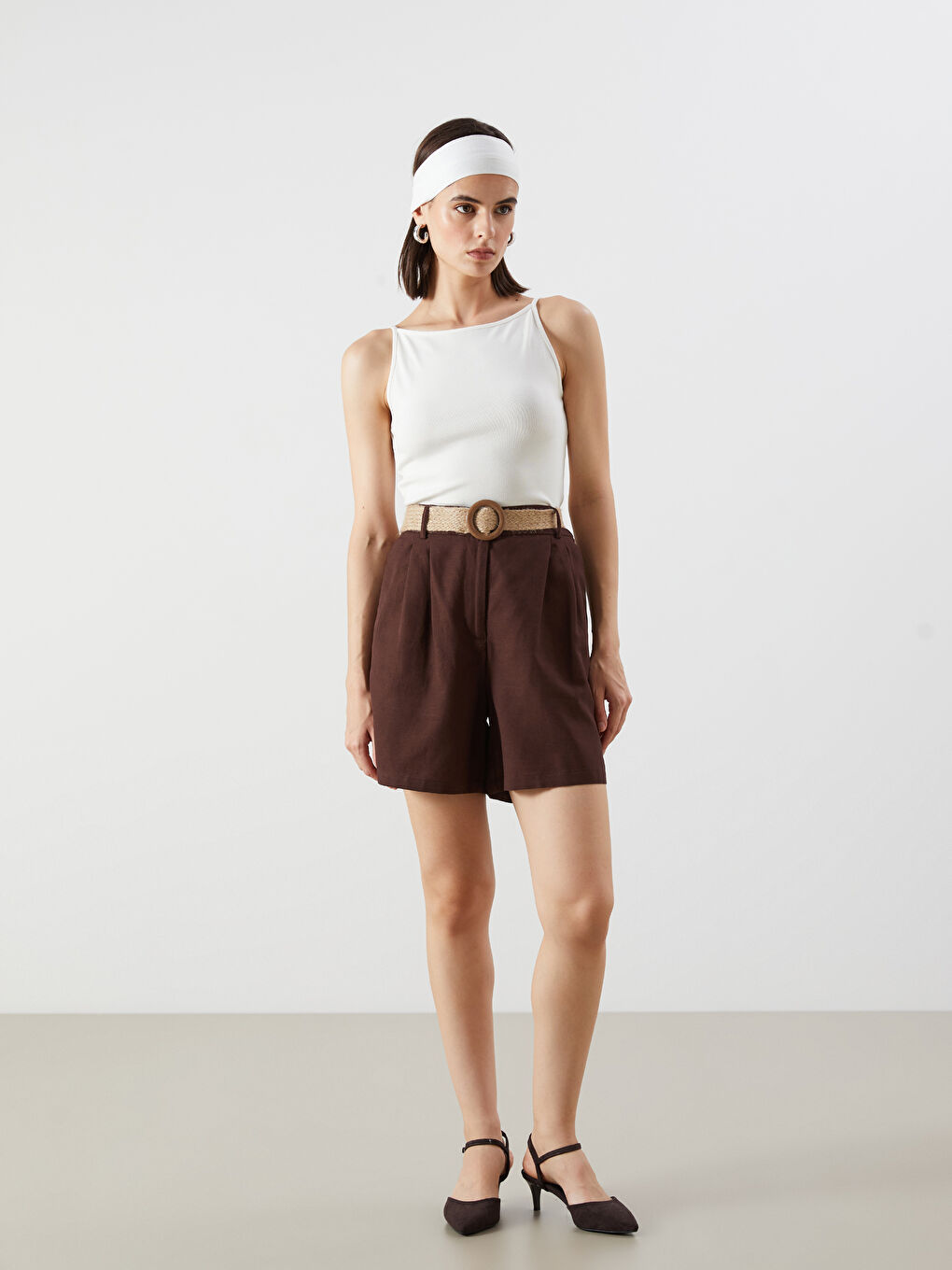 LCW Vision Woman ECRU Tank Top -S5QL87Z8-R9J