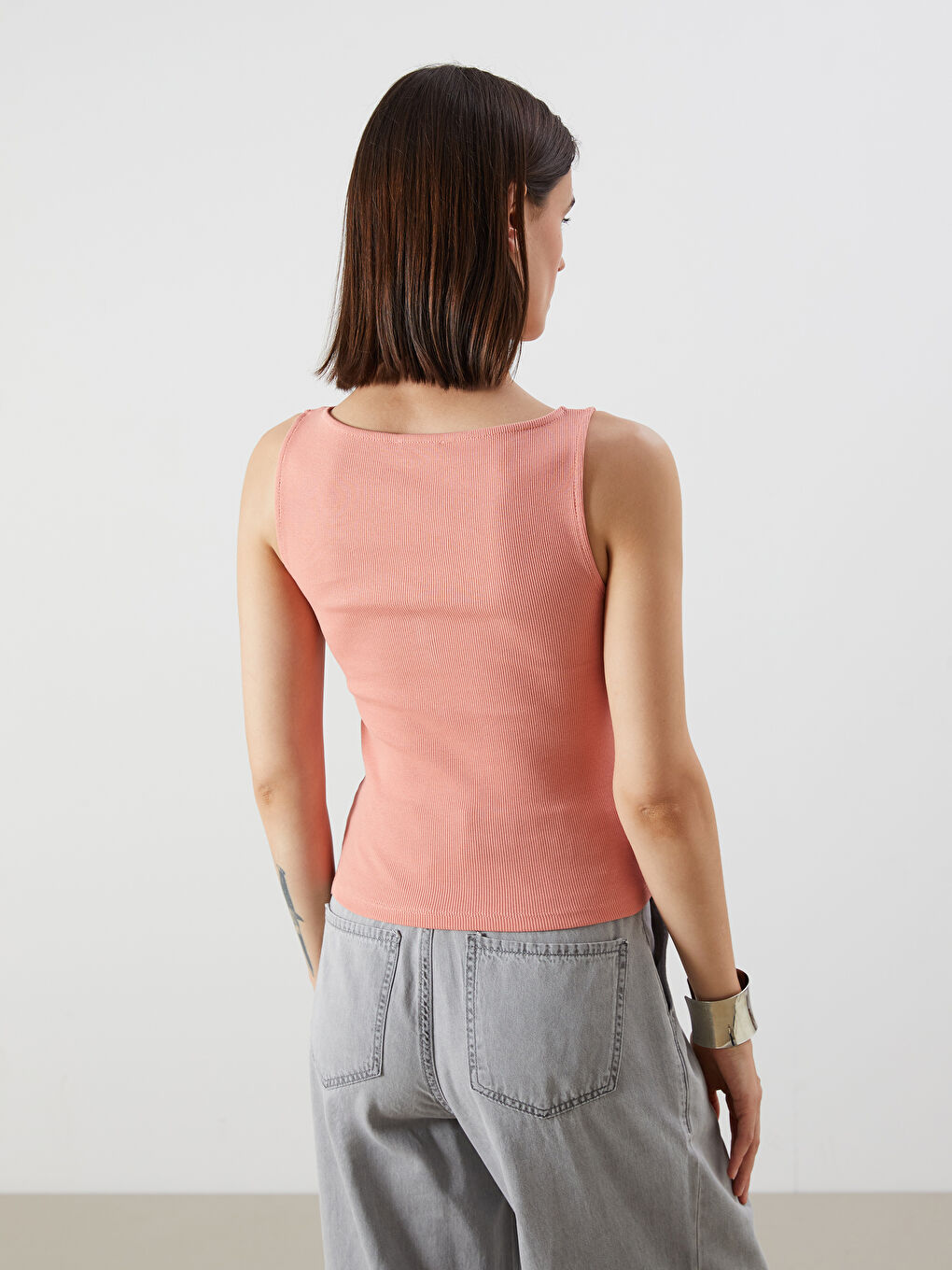 LCW Vision Slash Neck Women's Tank Top -S5QL88Z8-GBH
