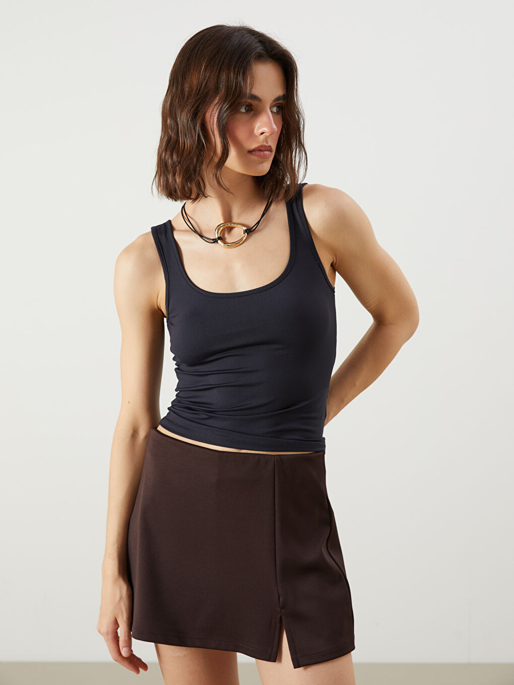 LCW Vision U Neck Women's Tank Top -S5QL89Z8-CVL