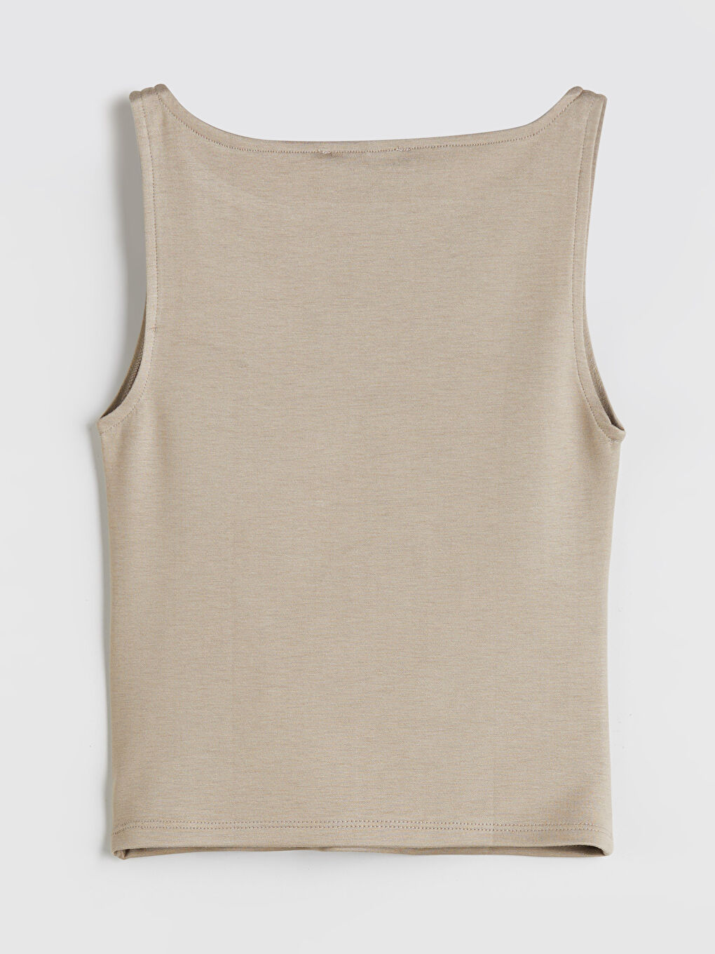 Kahverengi Bisiklet Yaka Kadın Atlet-5