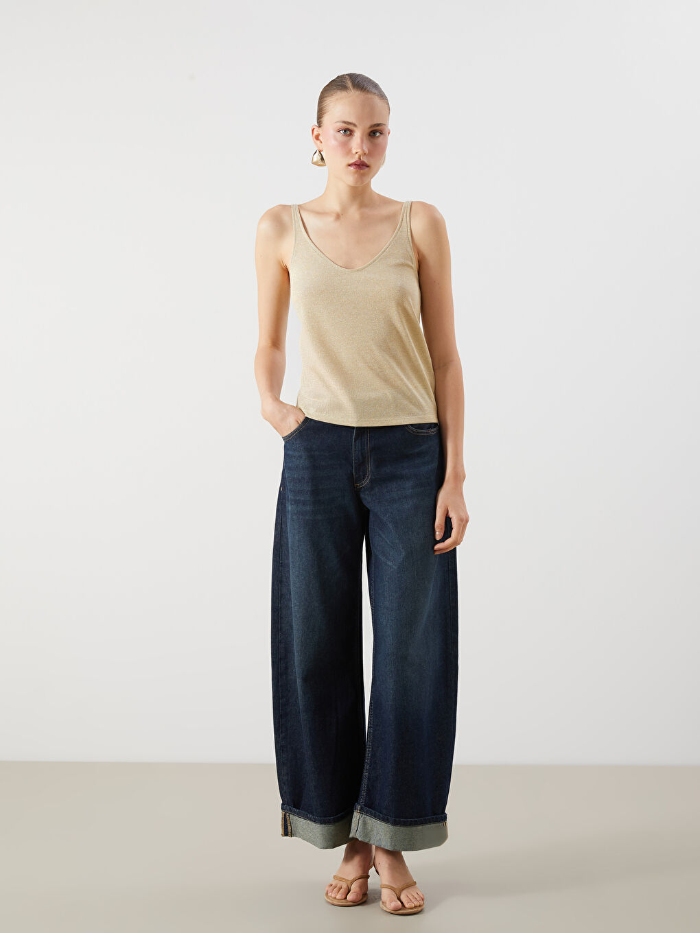 LCW Vision Woman BEIGE Blouse -S5QL91Z8-FZ8