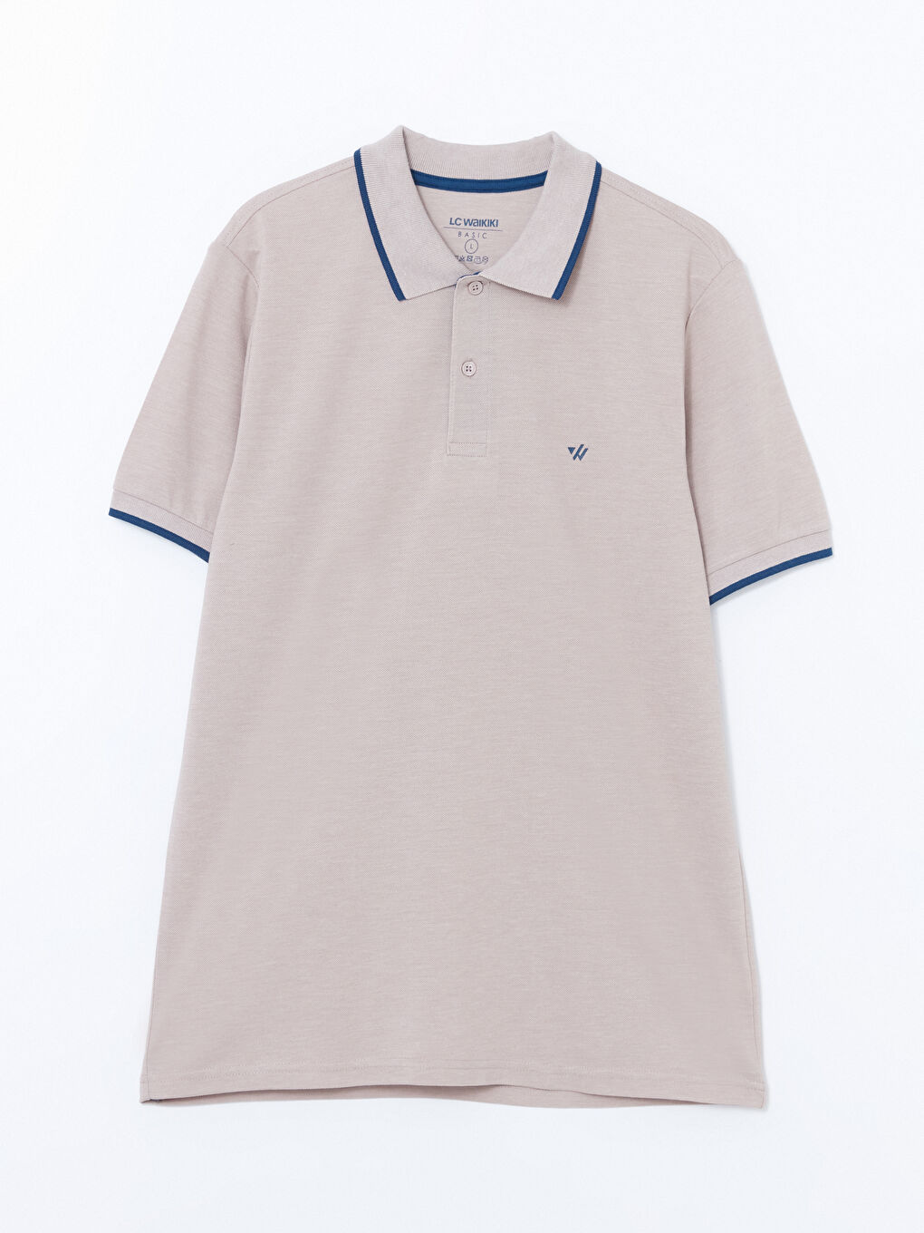 Ерлерге арналған поло жағалы өрнексіз пике футболка-4