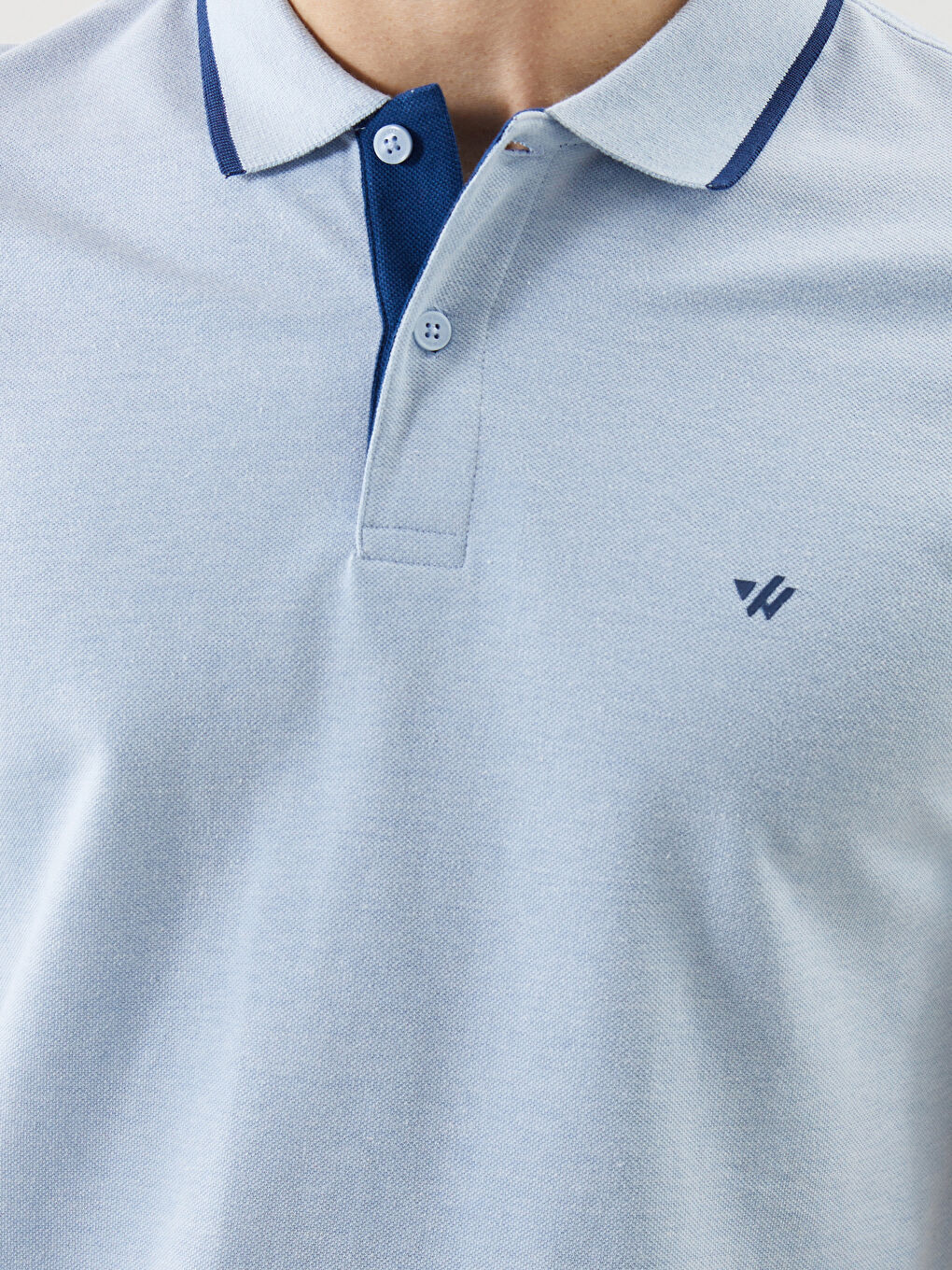 Мужская футболка из пике с воротником-поло-5