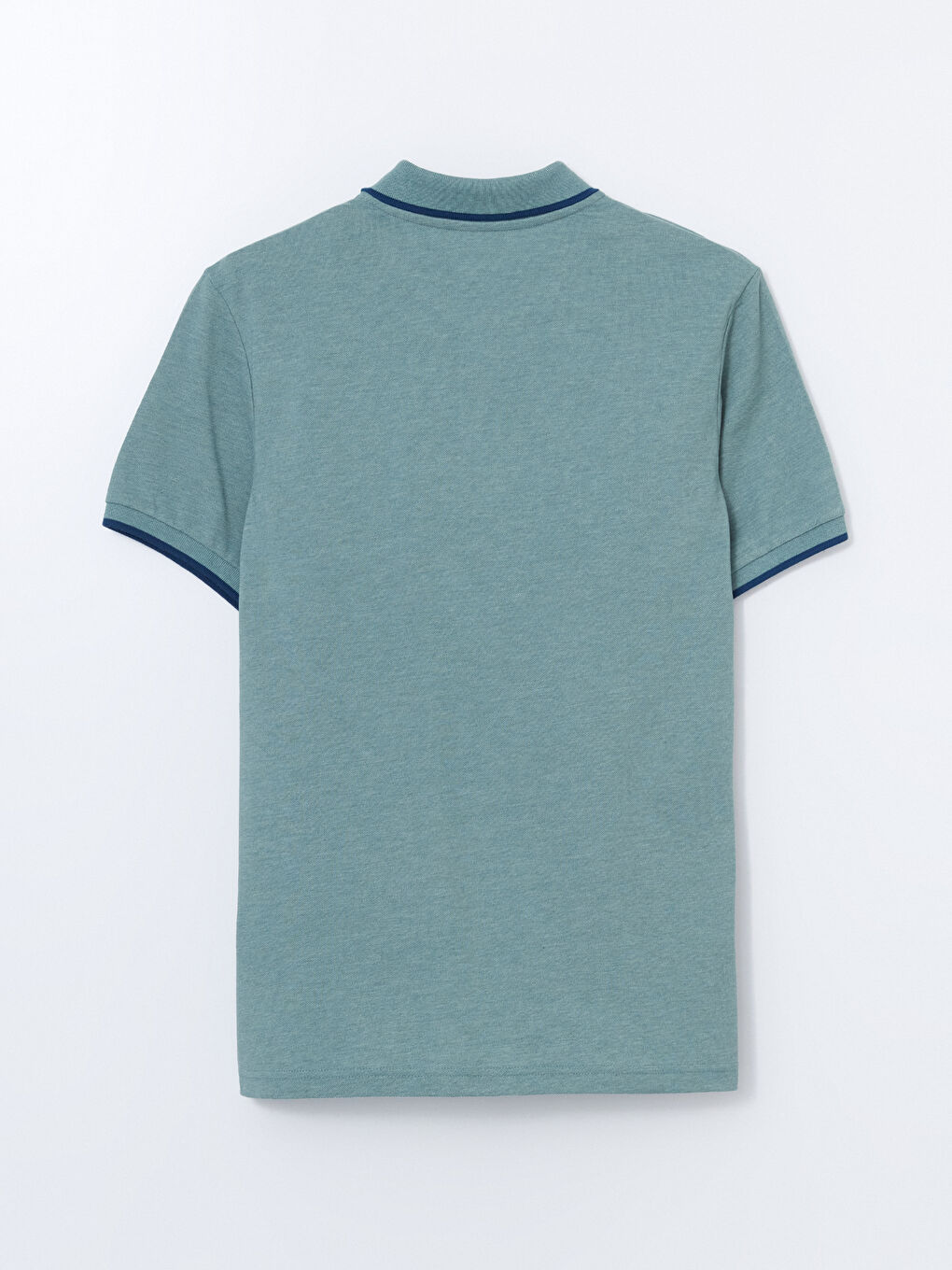 Ерлерге арналған поло жағалы өрнексіз пике футболка-7