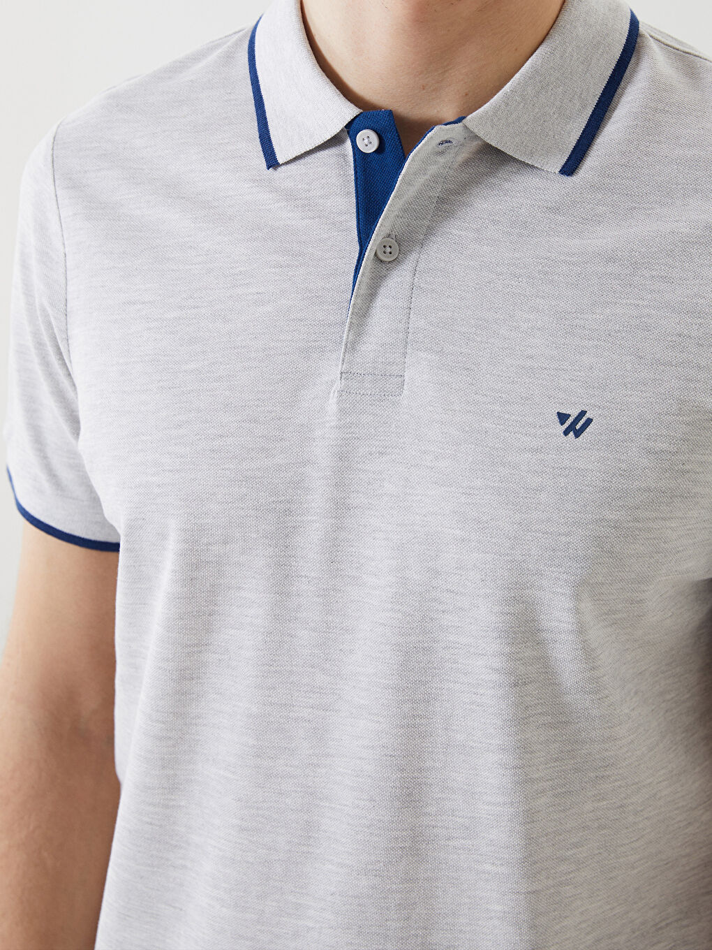 Футболка Мужская Пике Однотонная с Воротником Поло-5