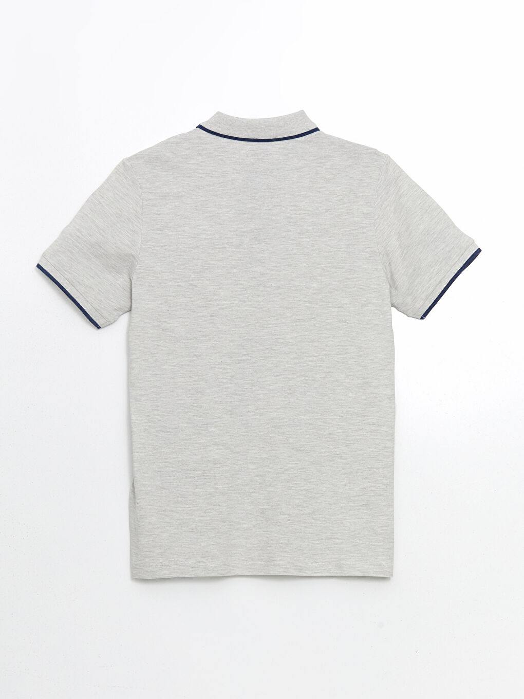 Футболка Мужская Пике Однотонная с Воротником Поло-11