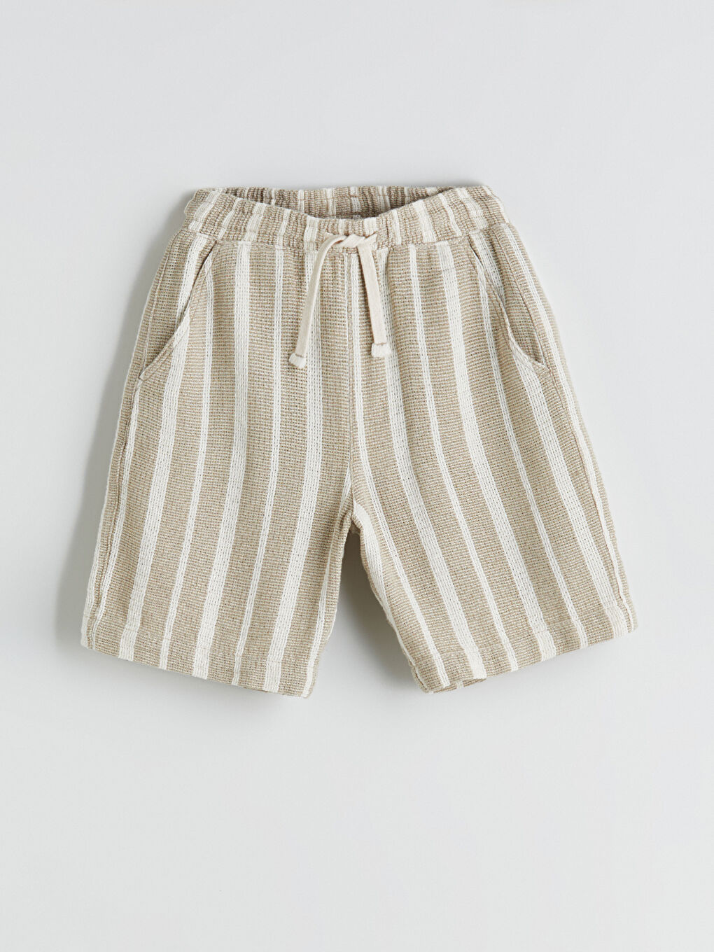LCW Kids Elasticated Waist Muslin Boys' Shorts -S5QM01Z4-ELZ