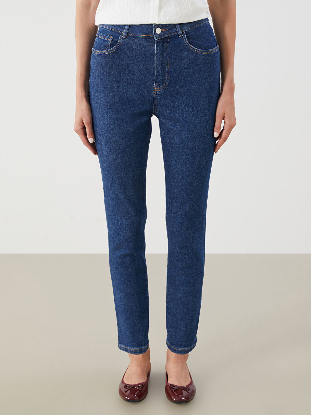 LCW ECO Slim Mom Women's Jeans -S5QM02Z8-507