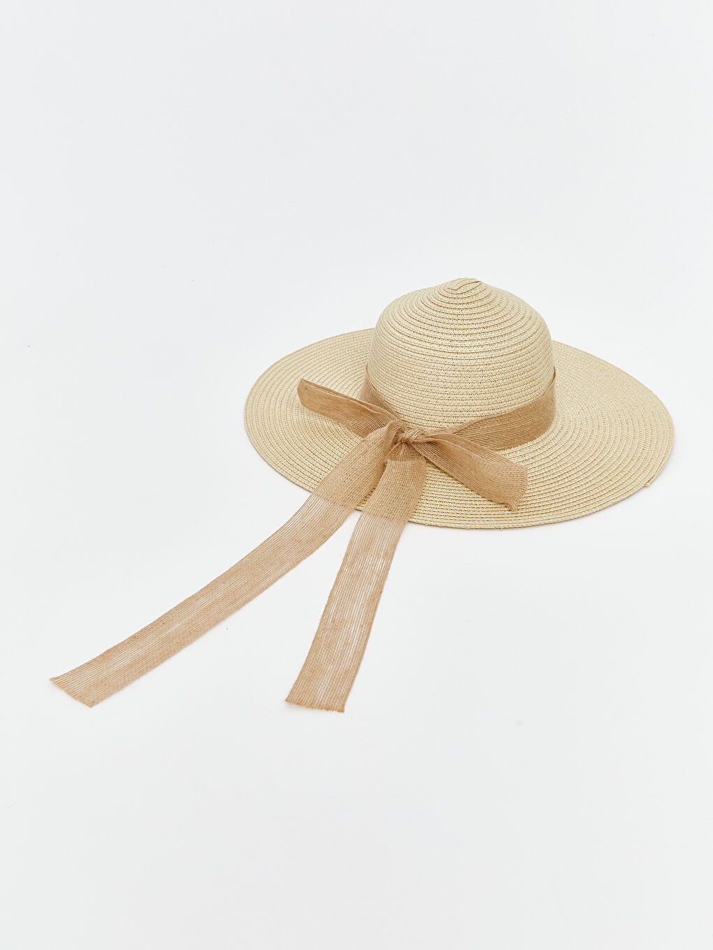 LCW ACCESSORIES Straw Women's Fedora Hat -S5QM05Z8-FF5