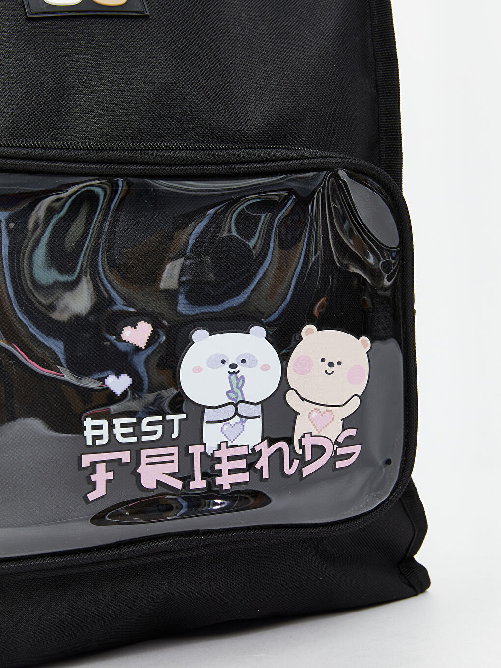 Siyah Baskılı Kadın Kol Çantası-2