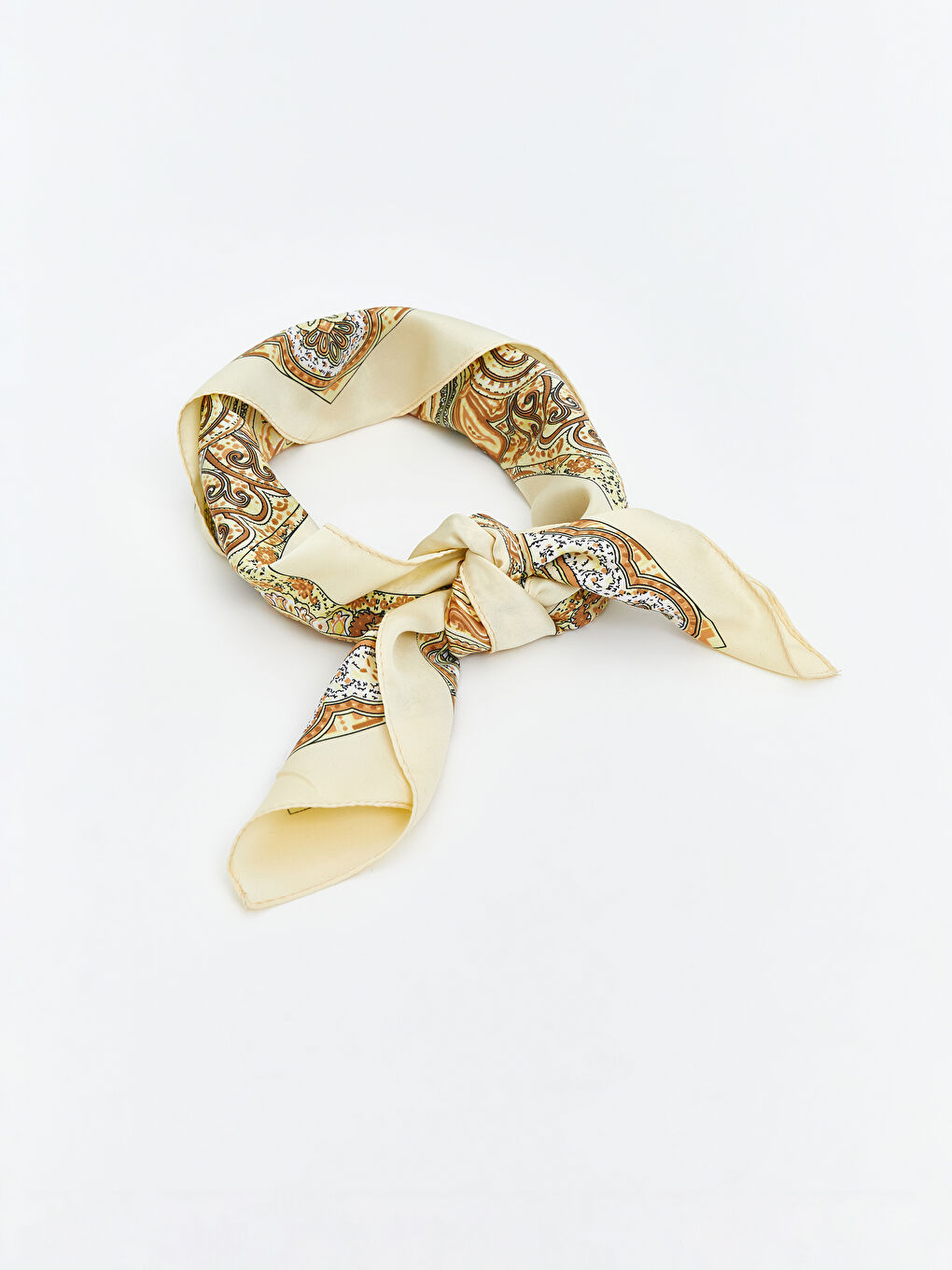 Sarı Desenli Kadın Bandana