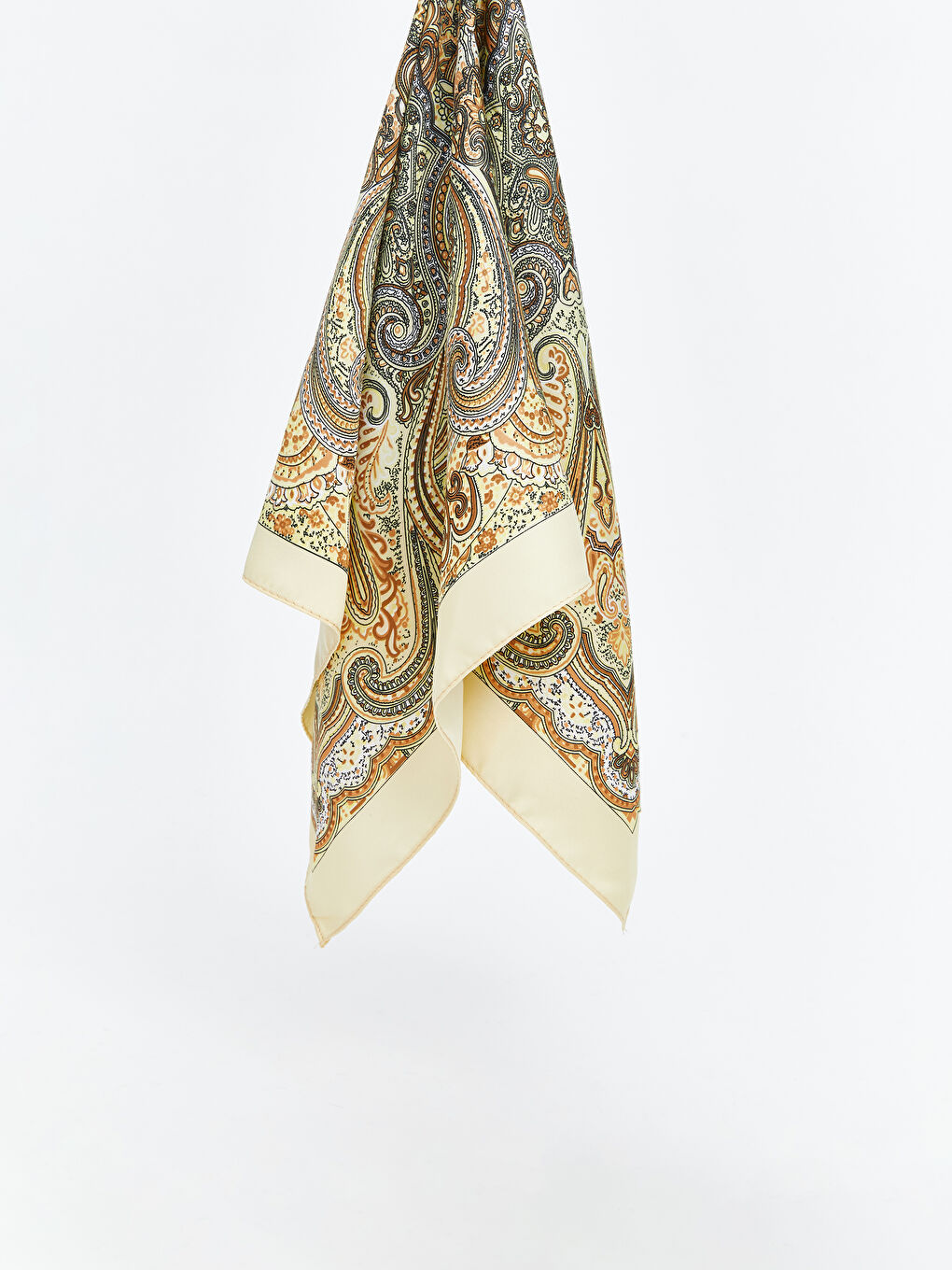 Sarı Desenli Kadın Bandana-1