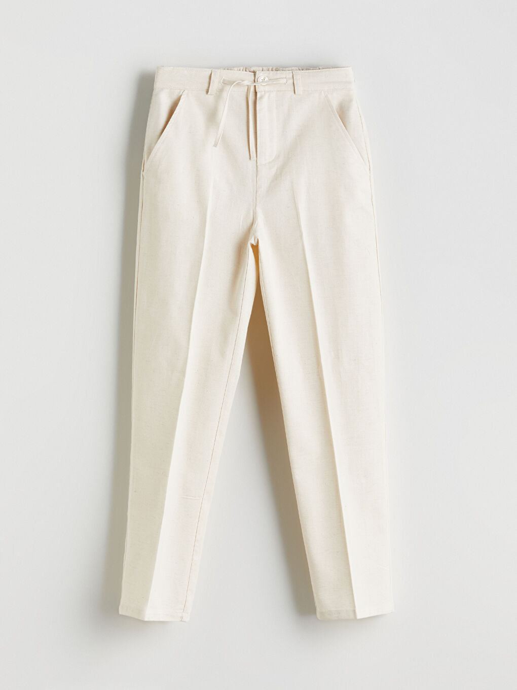 Bej Keten Karışımlı Erkek Çocuk Takım Elbise-7