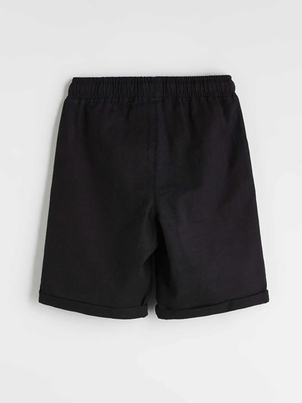 Siyah Beli Lastikli Erkek Çocuk Şort-1