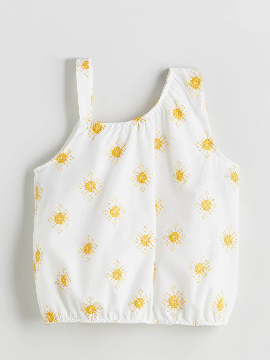 LCW Kids Embroidered Girls' Crop Blouse -S5QM30Z4-R9J