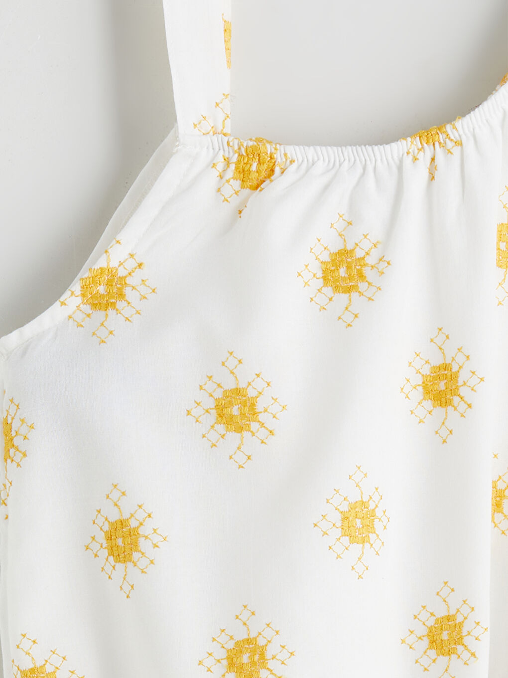 LCW Kids Embroidered Girls' Crop Blouse -S5QM30Z4-R9J