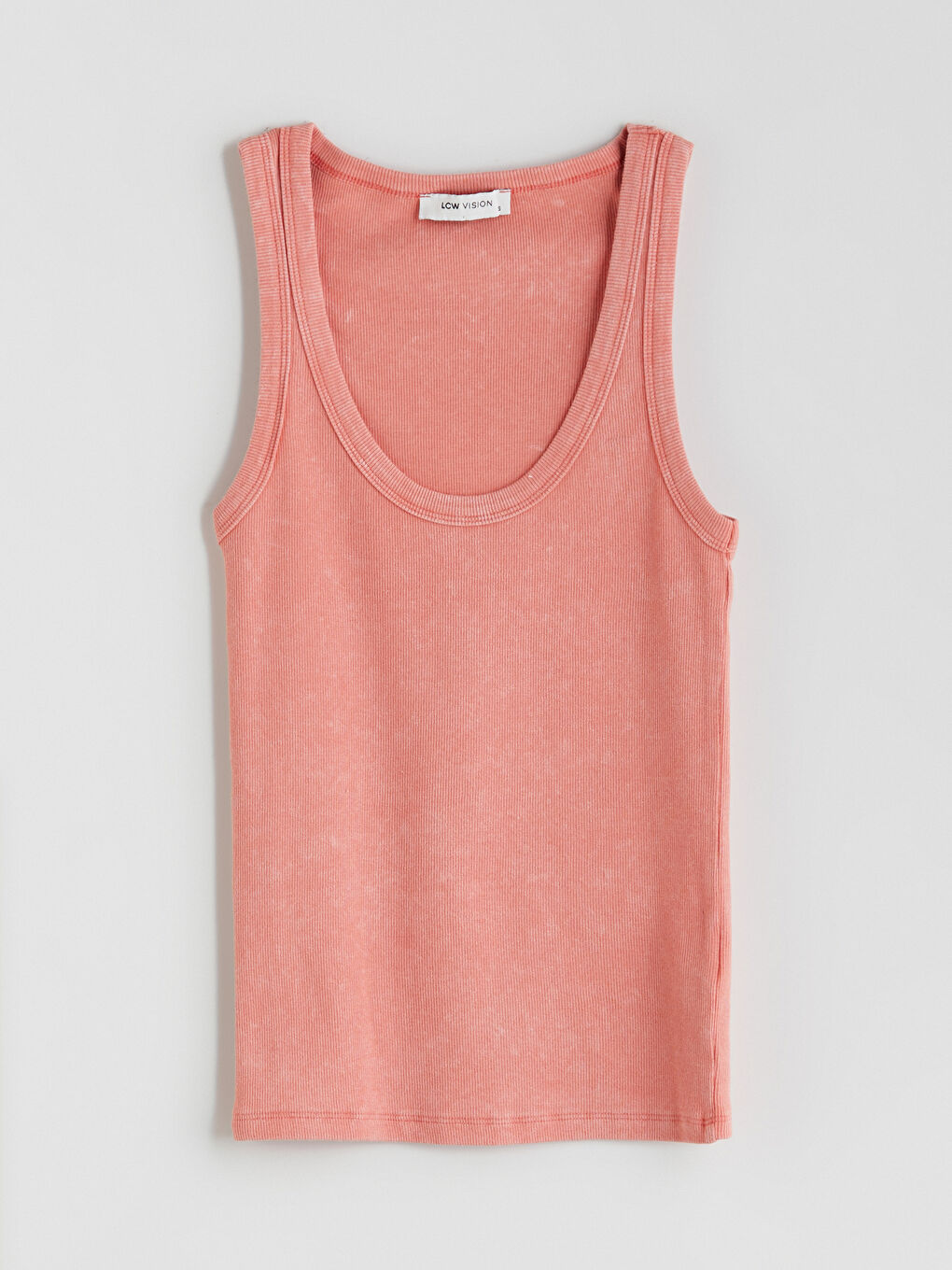 LCW Vision U Neck Textured Women's Tank Top -S5QM31Z8-GQC