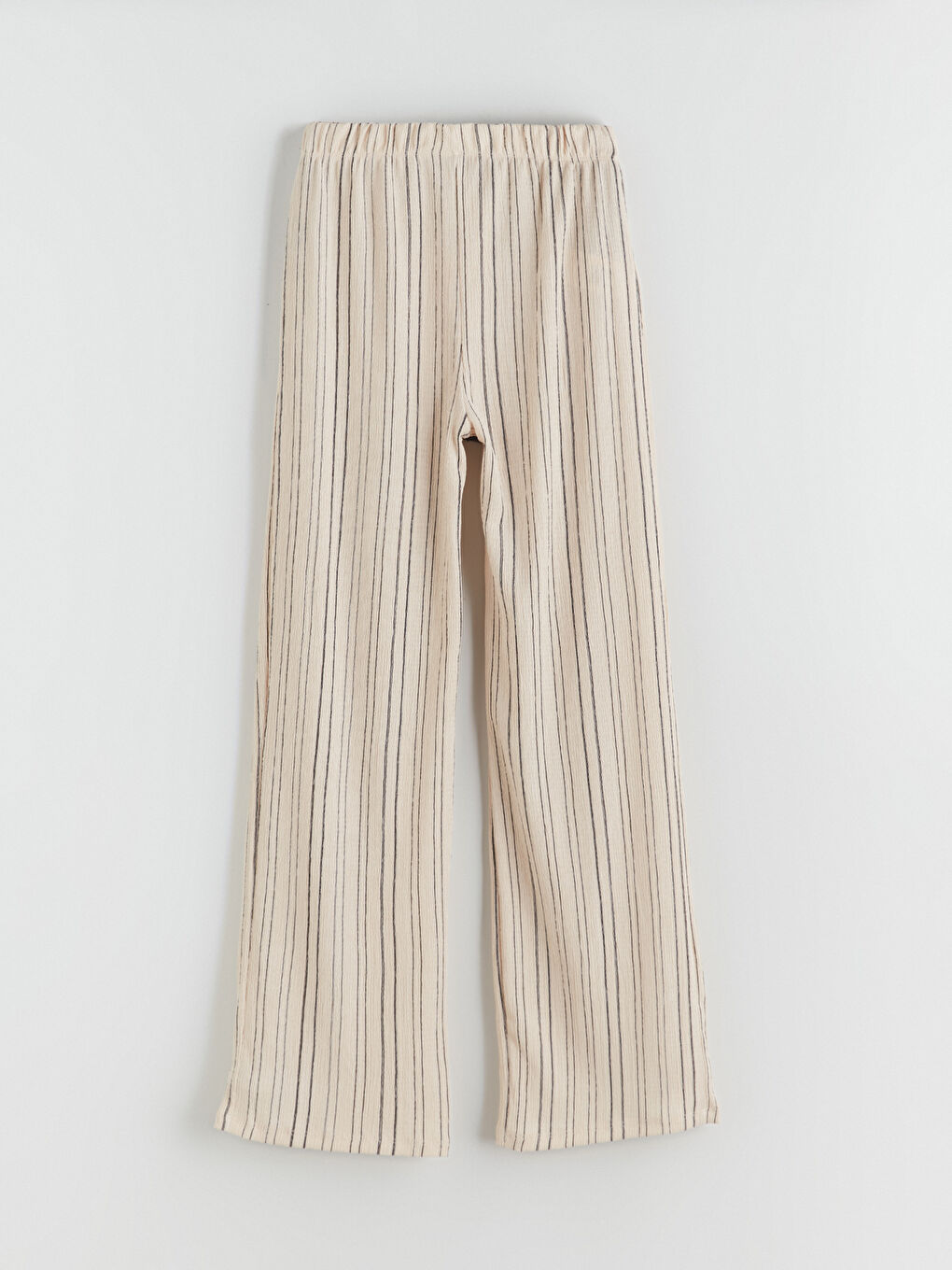 LCWAIKIKI Classic Elasticated Waist Striped Wide Leg Women's Trousers -S5QM50Z8-LFC
