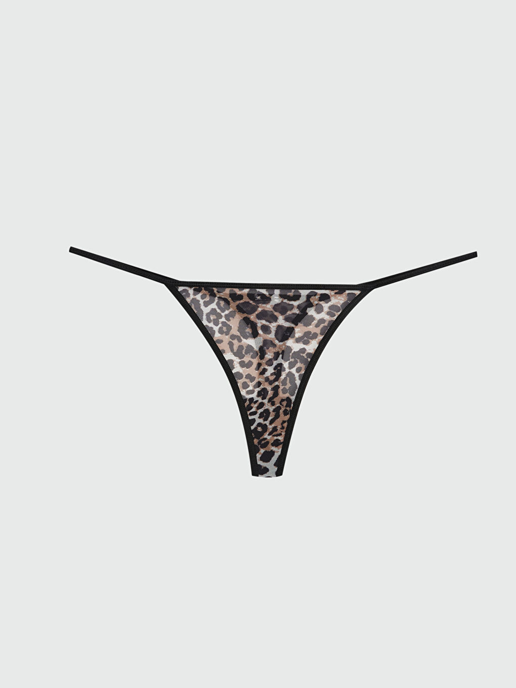 Leopard Print Fancy Thong Knickers -S5QM59Z8-LQY