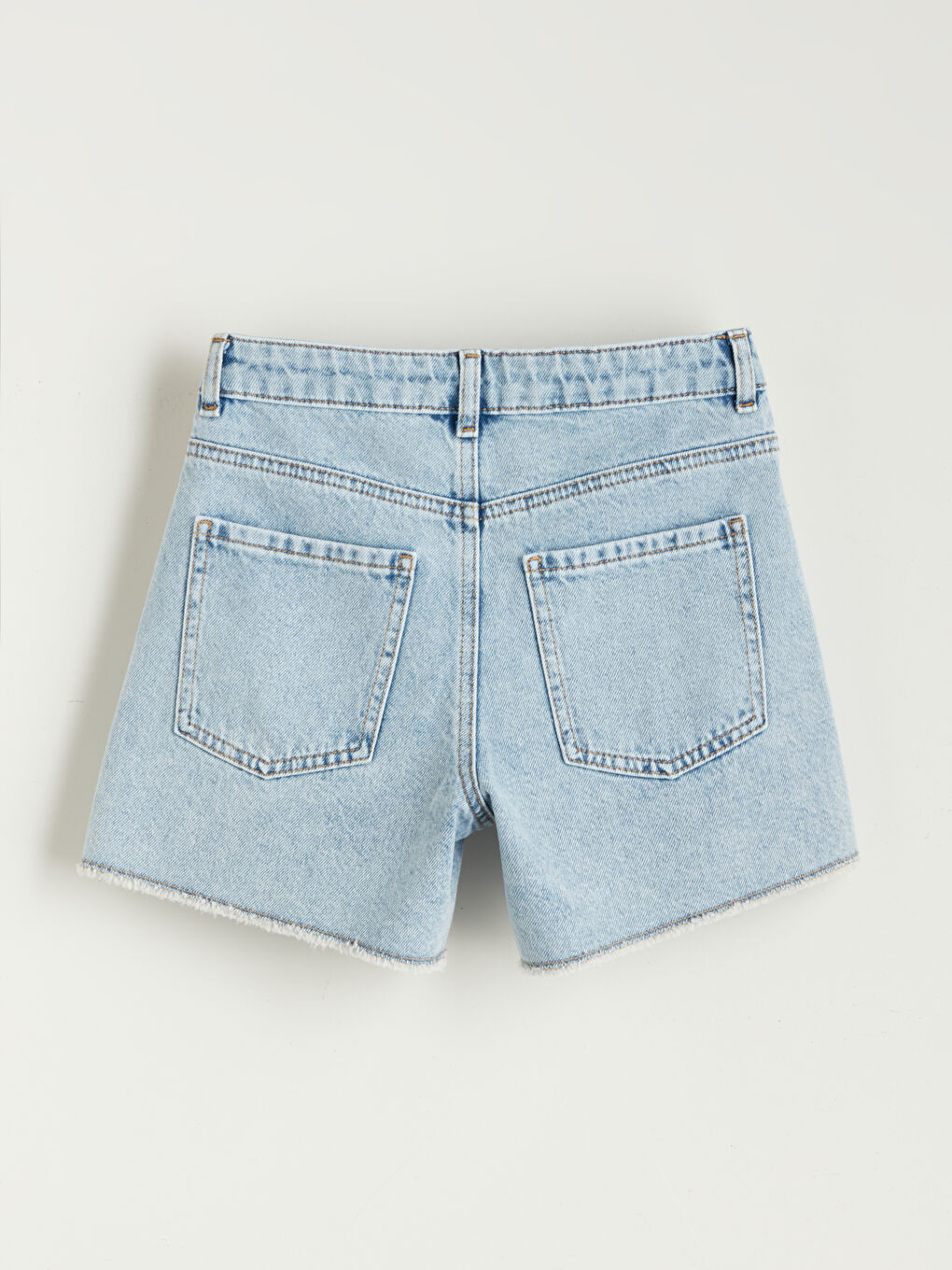 LCW Kids Çiçekli Kız Çocuk Jean Şort -S5QM81Z4-V2T