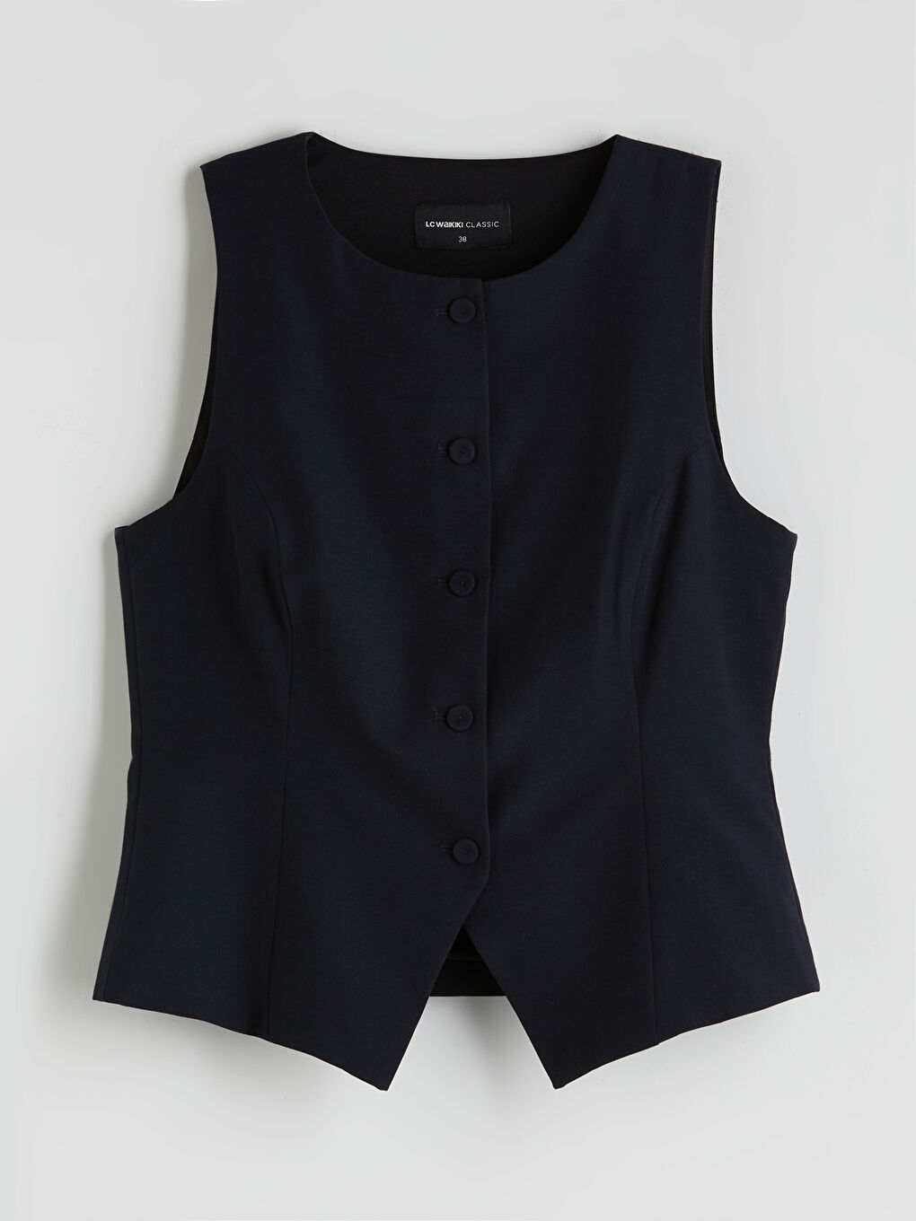 Crew Neck Women's Classic Waistcoat -S5QM91Z8-CVL