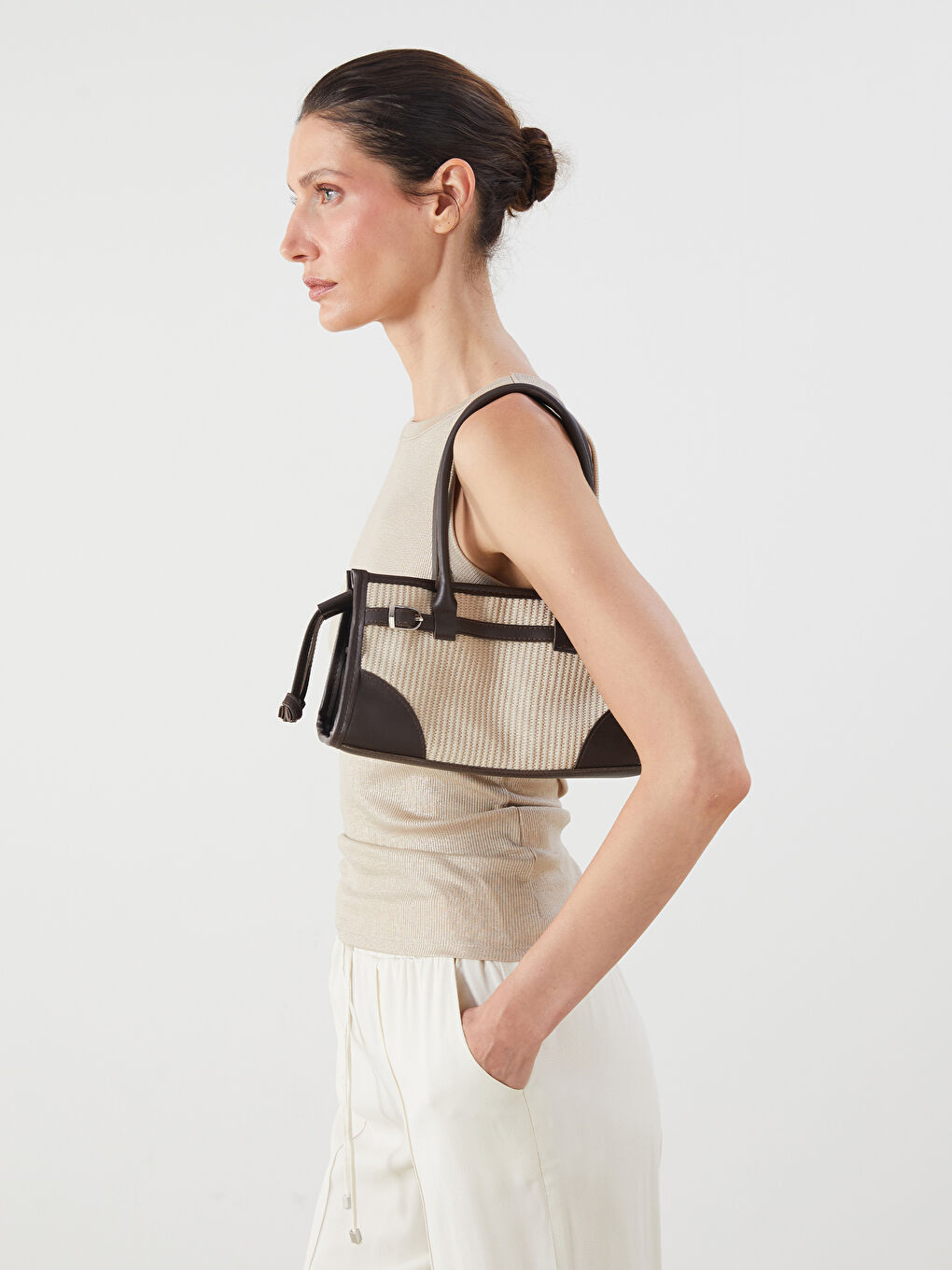 LCW ACCESSORIES حقيبة كتف نساء مع حزام قابل للإزالة -S5QN51Z8-EEW