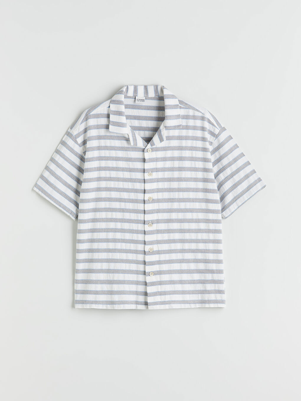 LCW Kids Kurzarm Gestreiftes Hemd für Jungen -S5QN53Z4-LEN
