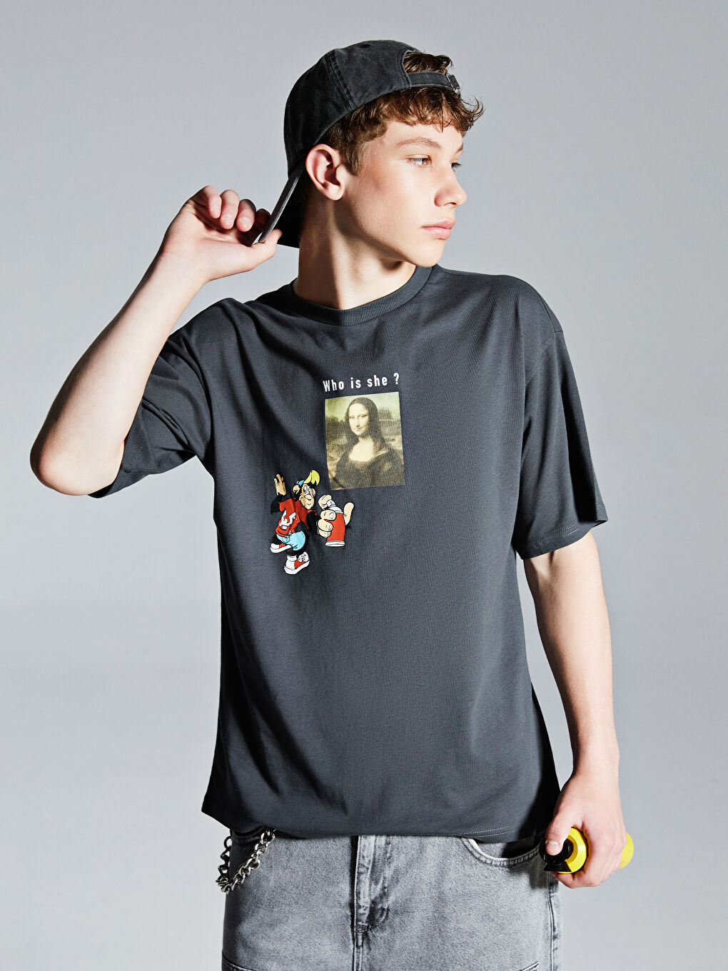 LCW Teen Teenage Boy ANTHRACITE T-Shirt -S5QN60Z4-R4Q