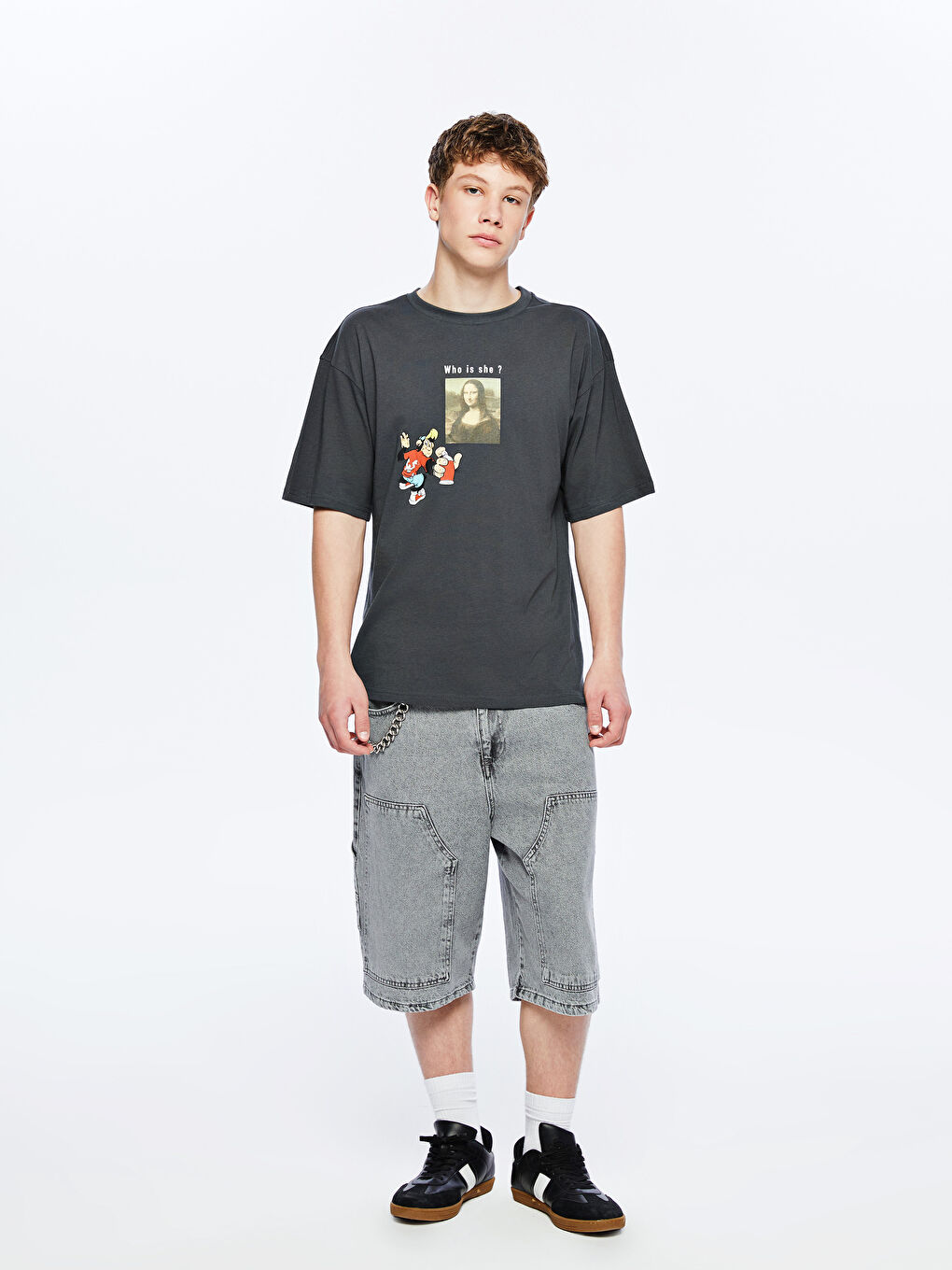 LCW Teen Teenage Boy ANTHRACITE T-Shirt -S5QN60Z4-R4Q