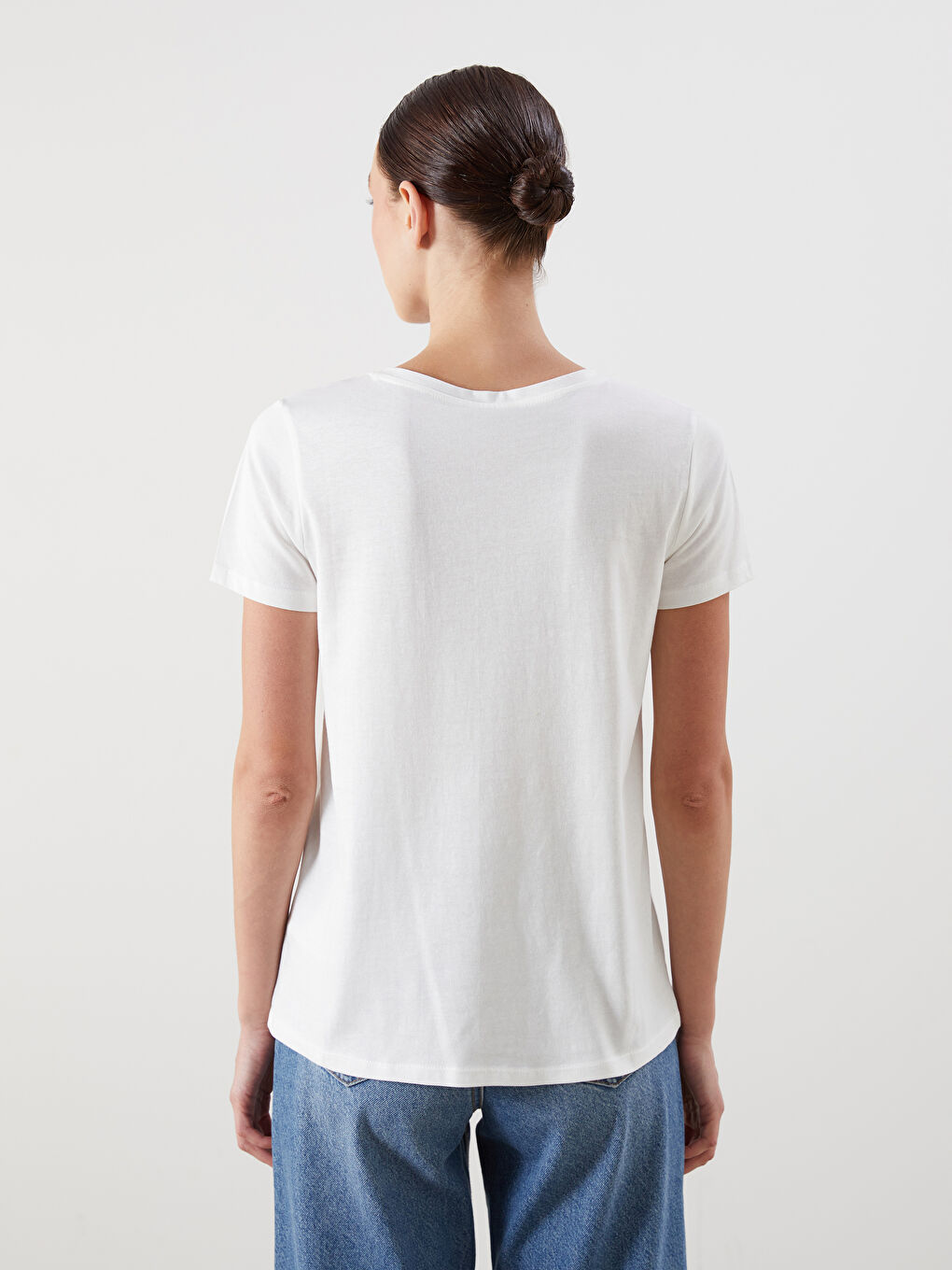 LCWAIKIKI Classic Crew Neck Printed Women's T-Shirt -S5QN71Z8-R9J