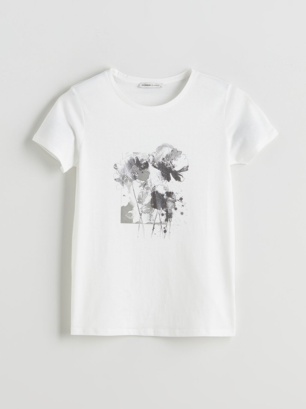 LCWAIKIKI Classic Crew Neck Printed Women's T-Shirt -S5QN71Z8-R9J