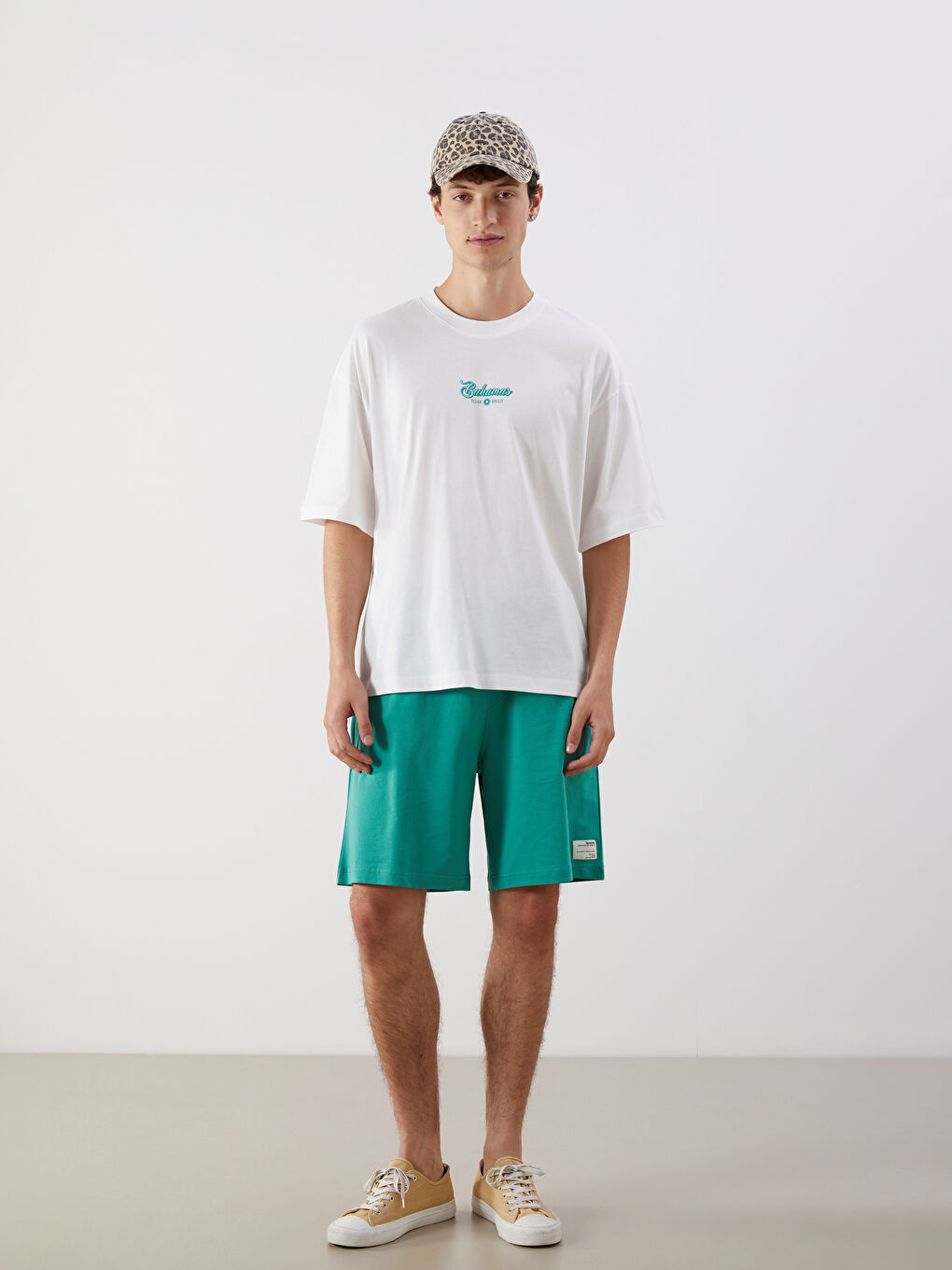Crew Neck Printed Jersey Men's T-Shirt -S5QN82Z8-R9J
