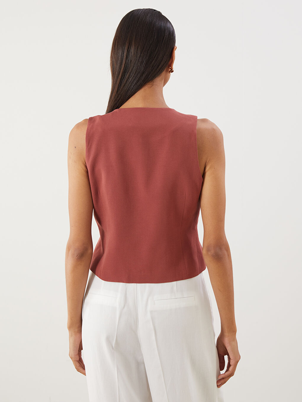 Woman RED Suit Waistcoat -S5QO17Z8-H2X