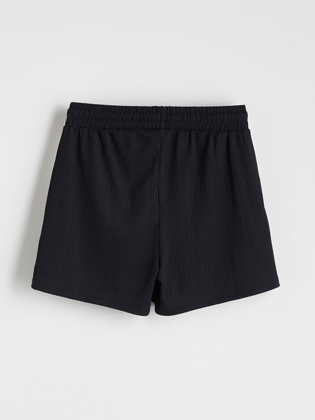 Elasticated Waist Textured Women's Shorts -S5QO24Z8-CVL